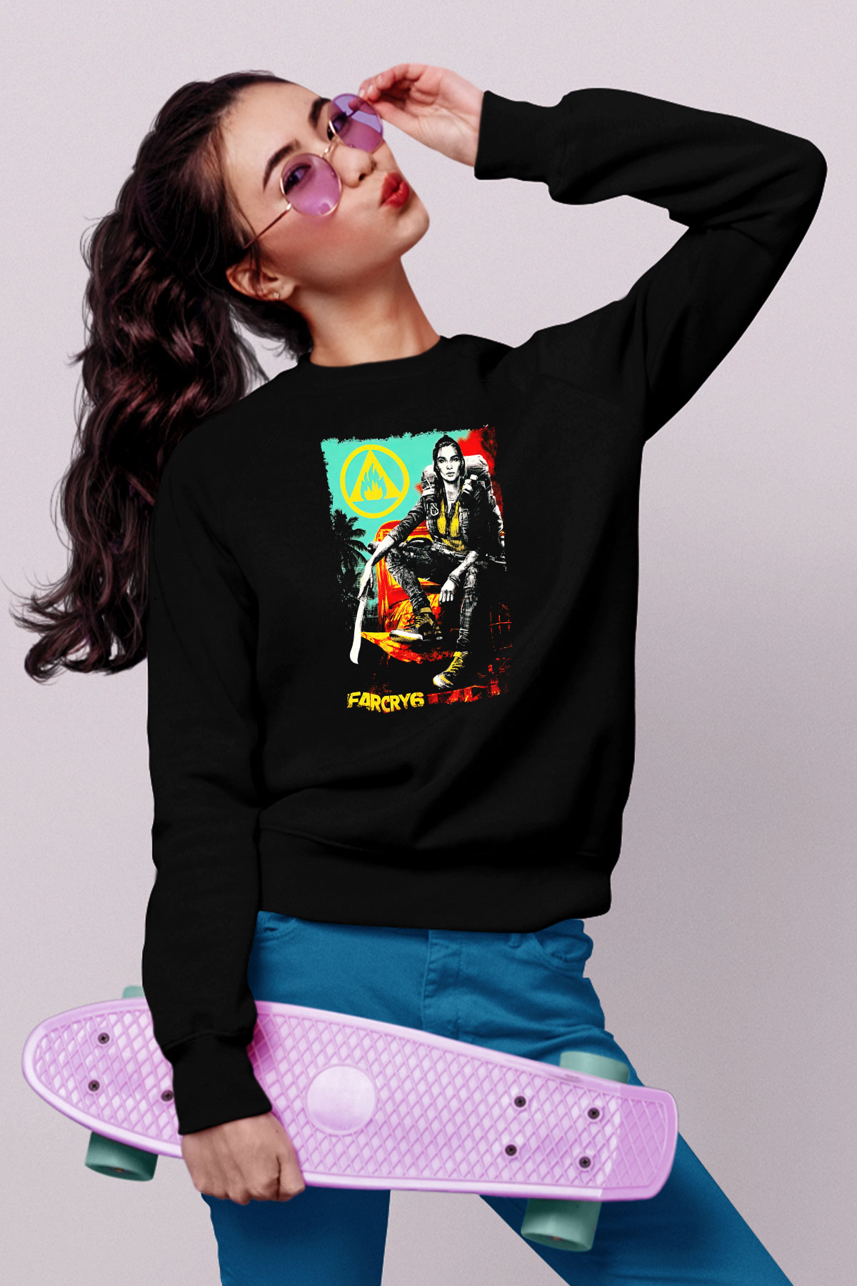 Far Cry Siyah Unisex Sweatshirt