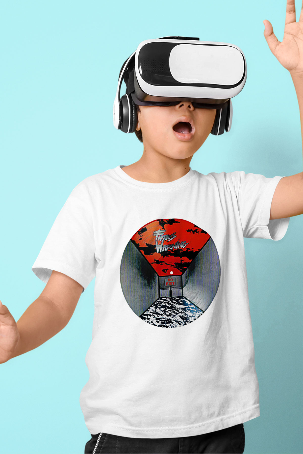 Fates Warning Baskılı Beyaz Unisex Beyaz Çocuk Tişört - Tshirt
