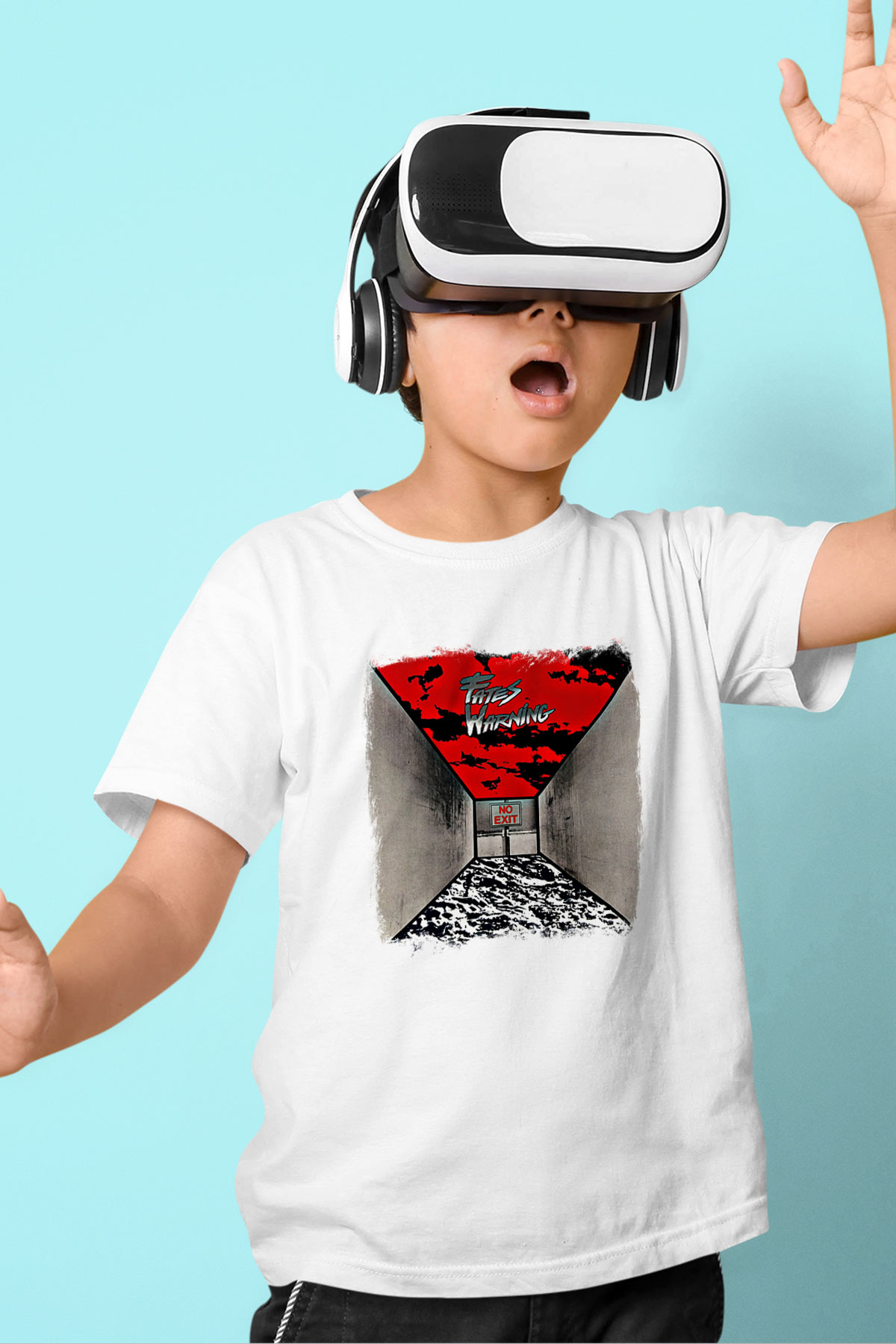 Fates Warning Baskılı Unisex Beyaz Çocuk Tişört