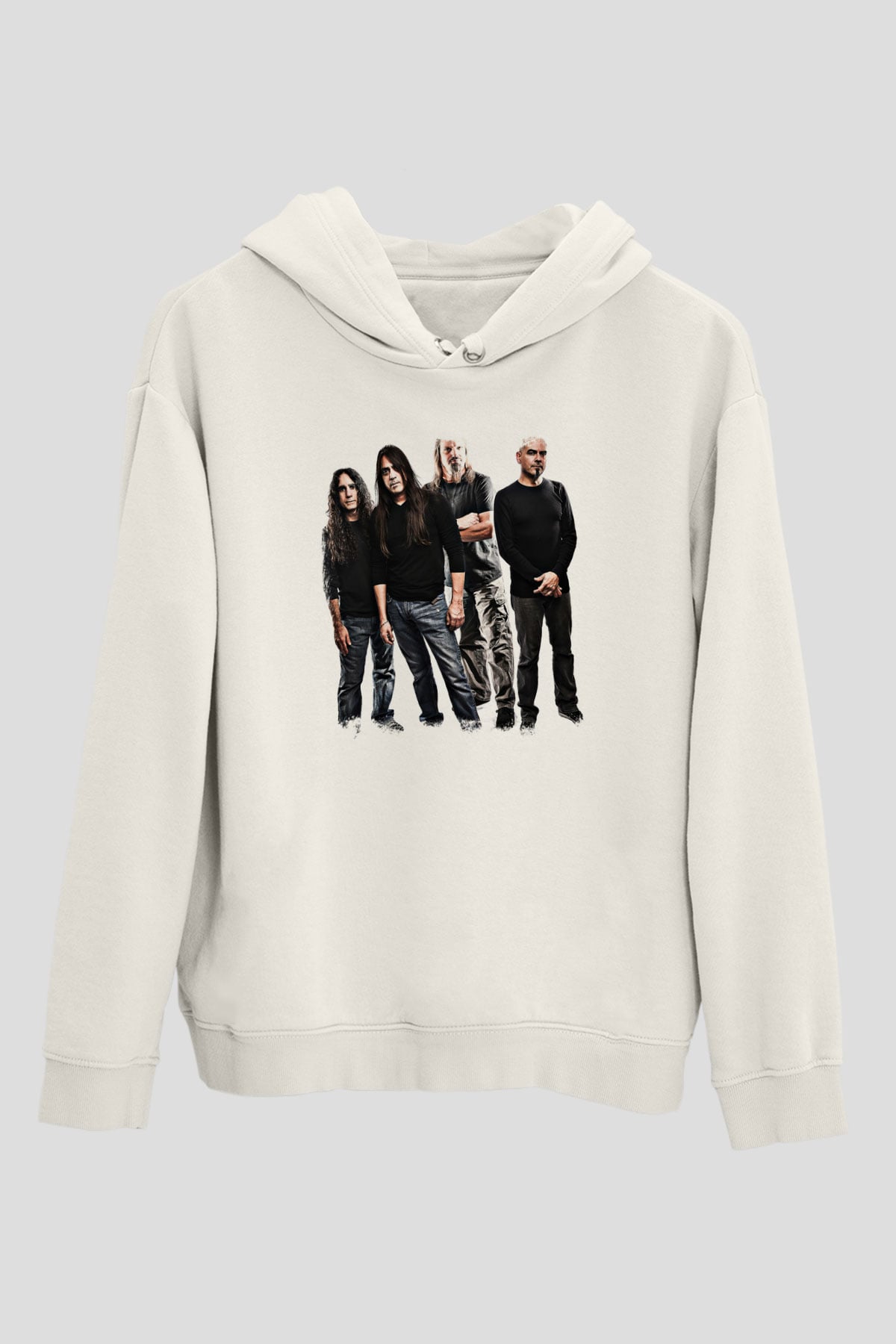 Fates Warning Baskılı Unisex Beyaz Hoodie