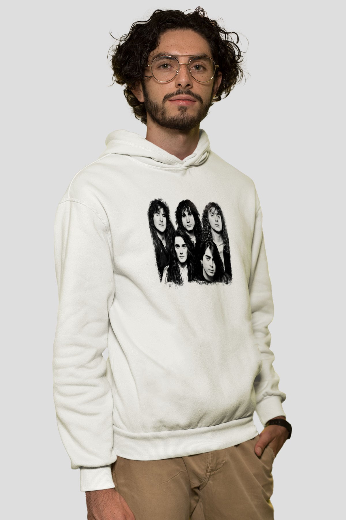 Fates Warning Baskılı Unisex Beyaz Hoodie