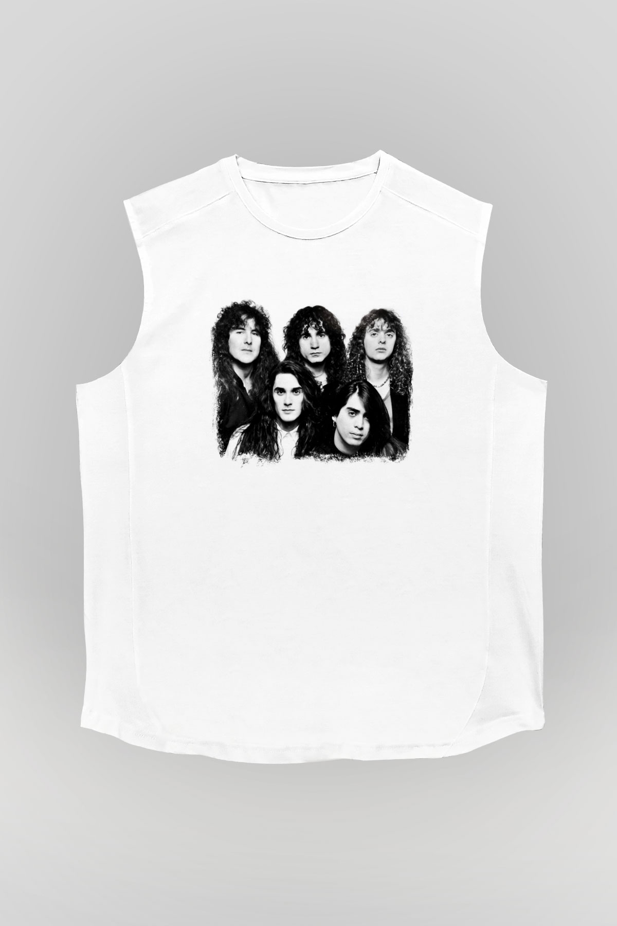 Fates Warning Baskılı Unisex Beyaz Kolsuz Tişört