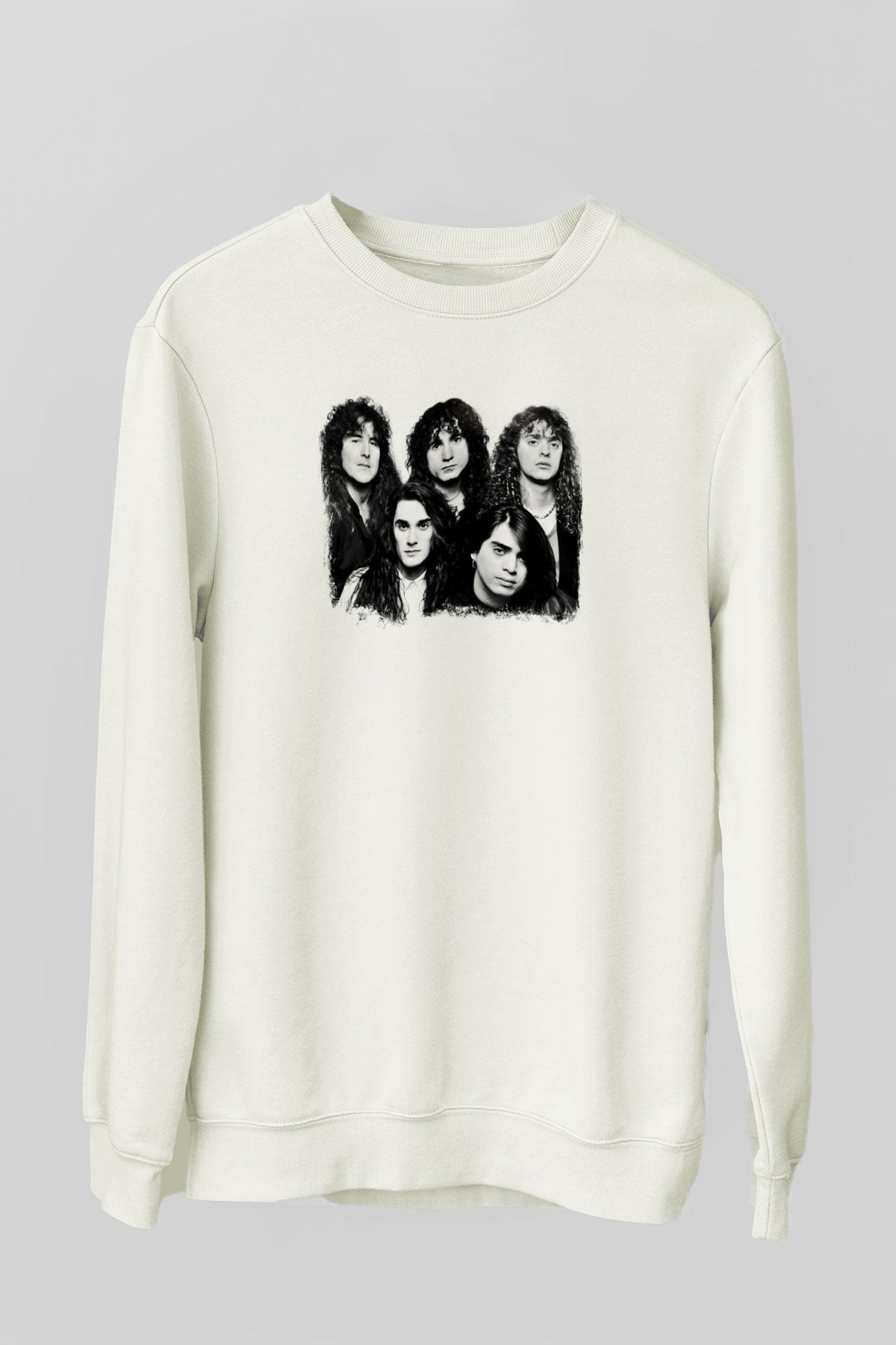 Fates Warning Baskılı Unisex Beyaz Sweatshirt