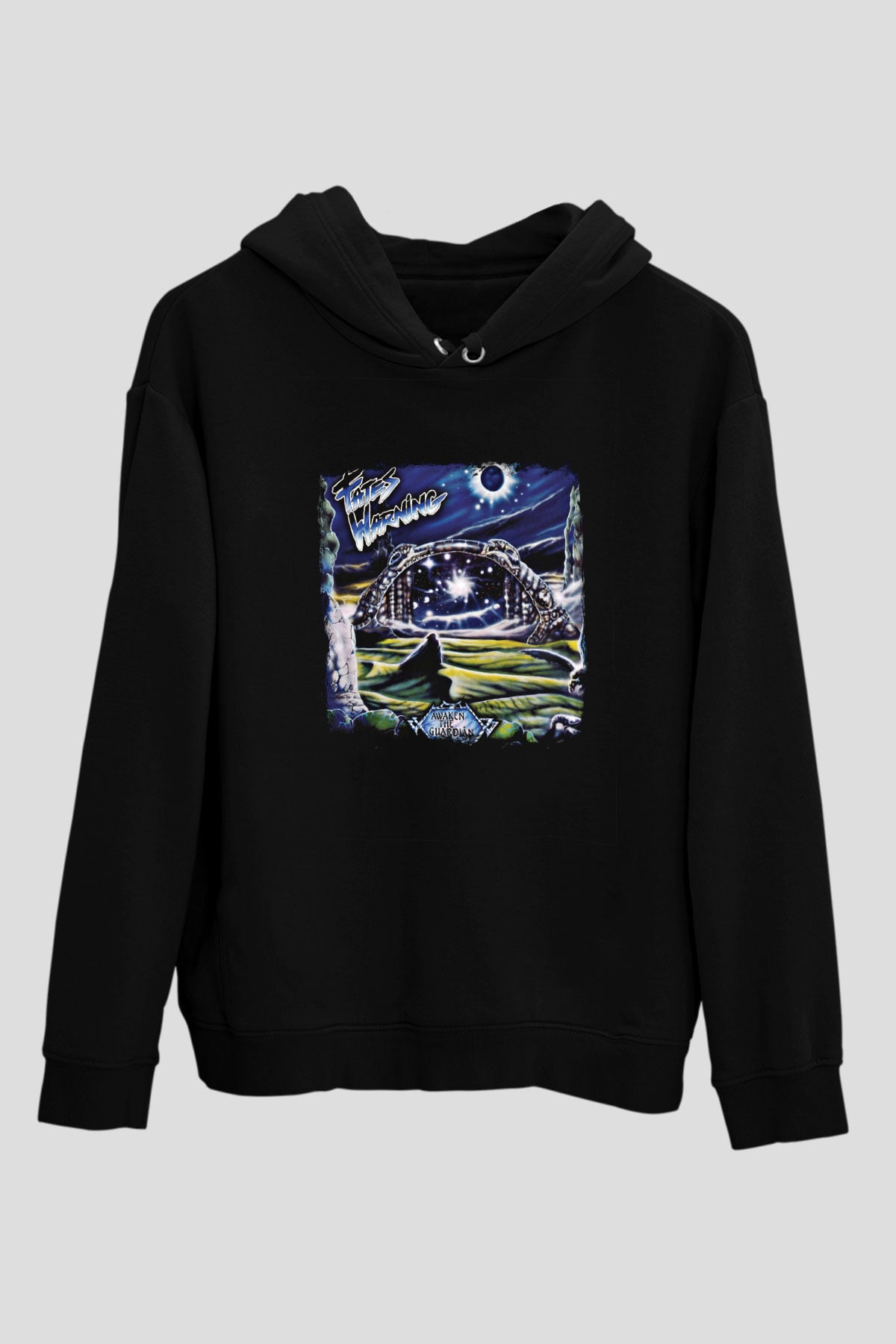 Fates Warning Baskılı Unisex Siyah Hoodie