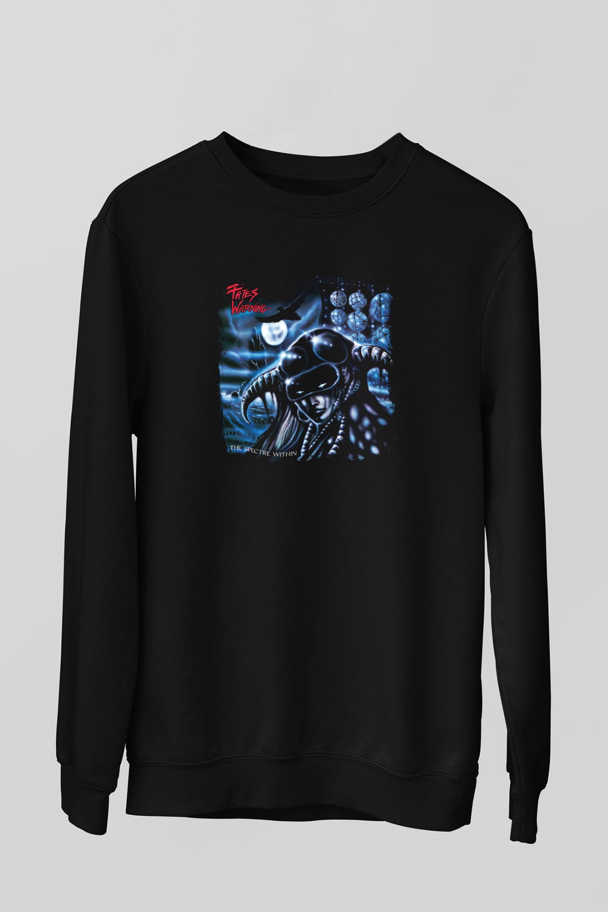 Fates Warning Baskılı Unisex Siyah Sweatshirt