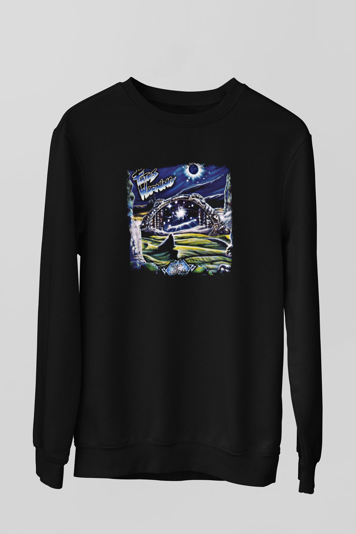 Fates Warning Baskılı Unisex Siyah Sweatshirt