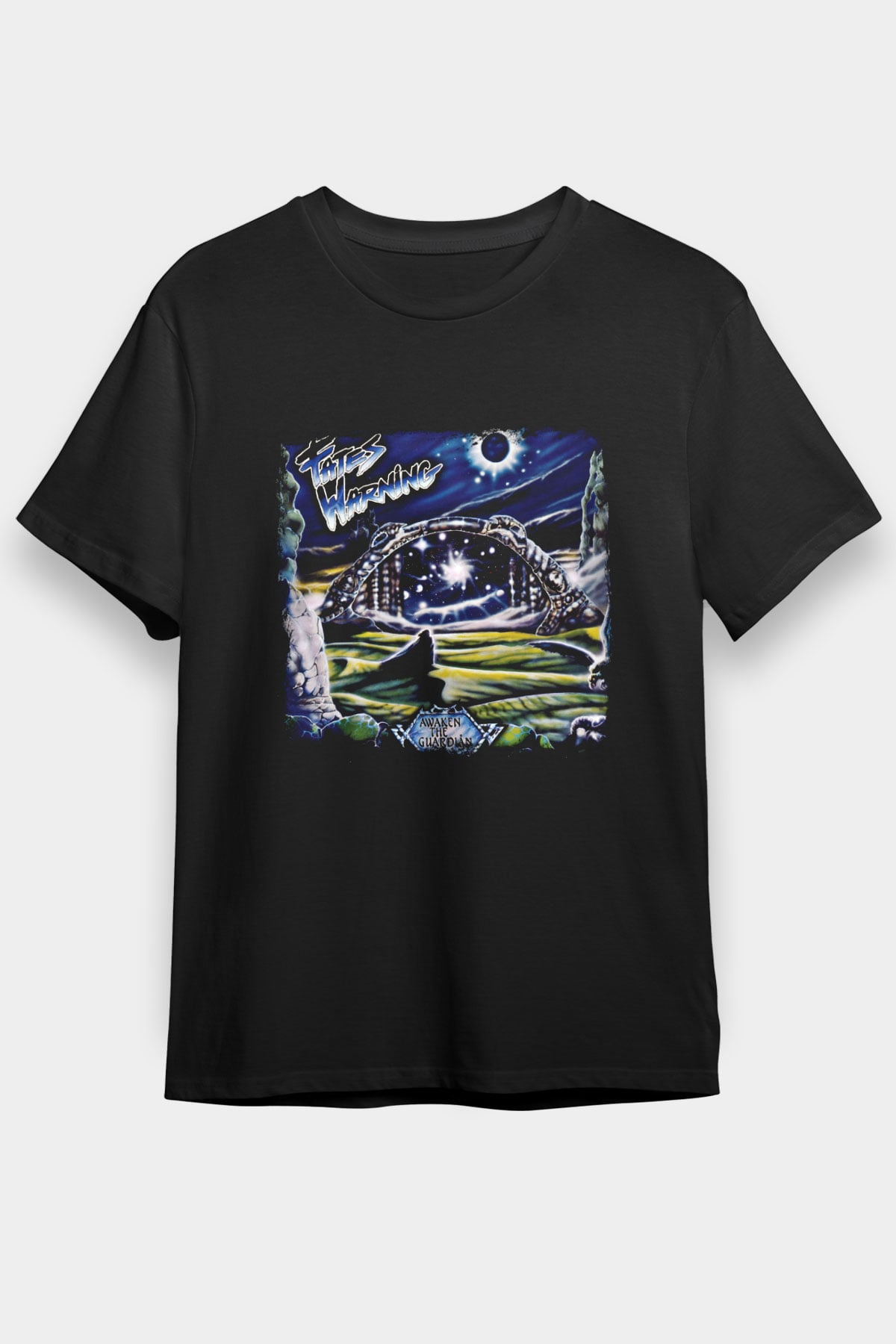 Fates Warning Baskılı Unisex Siyah Tişört