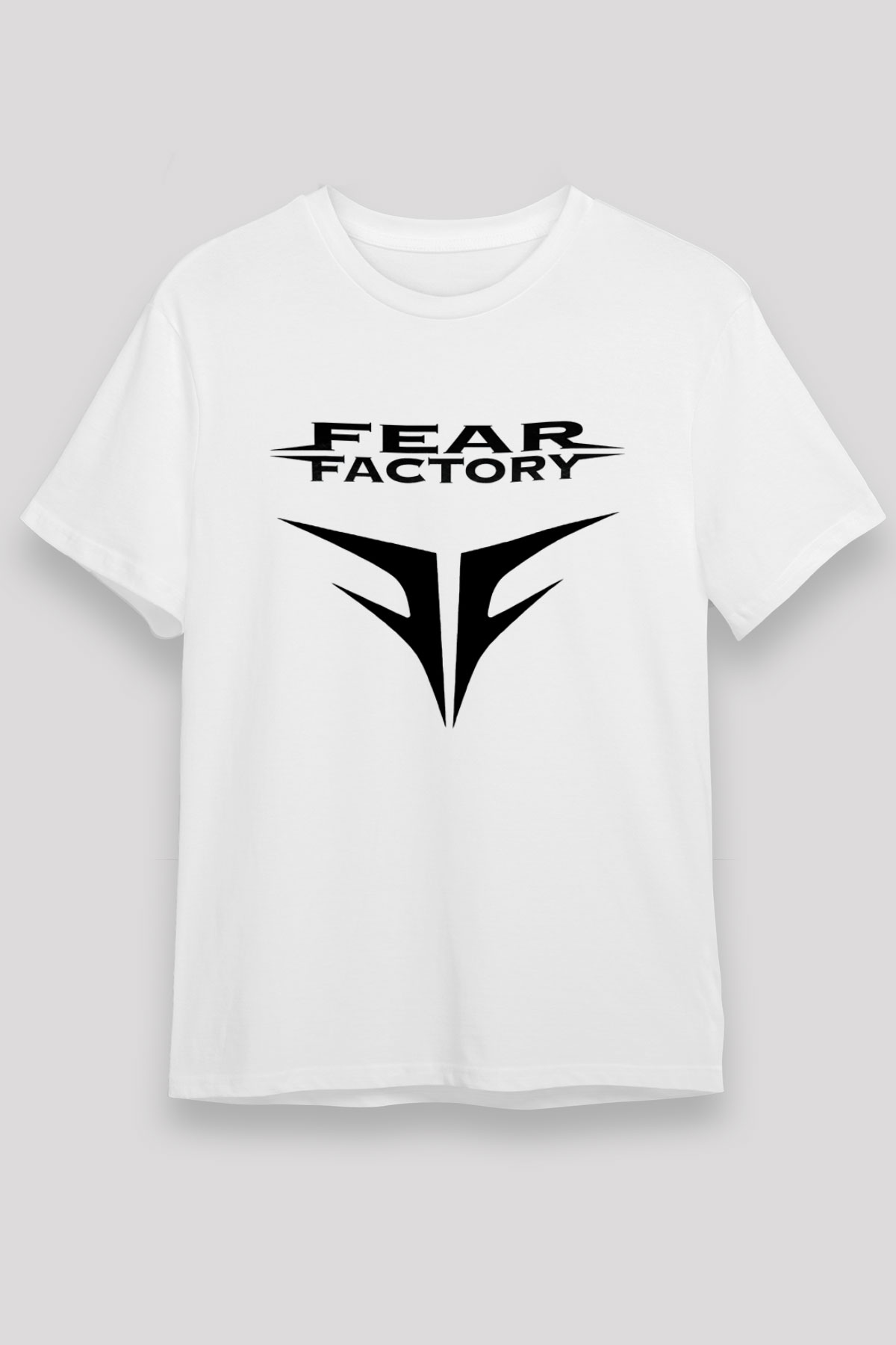 Fear Factory Beyaz Unisex Tişört T-Shirt - TişörtFabrikası