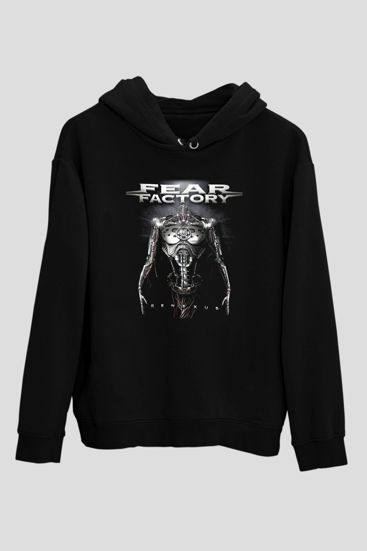 Fear Factory Siyah Unisex Hoodie