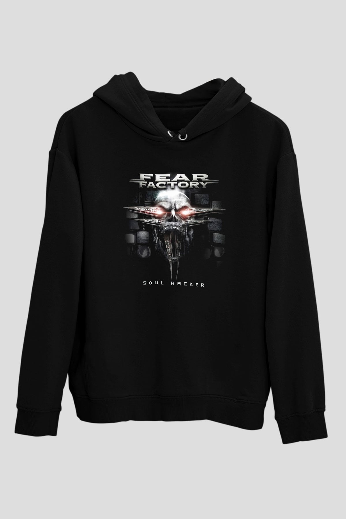 Fear Factory Siyah Unisex Hoodie