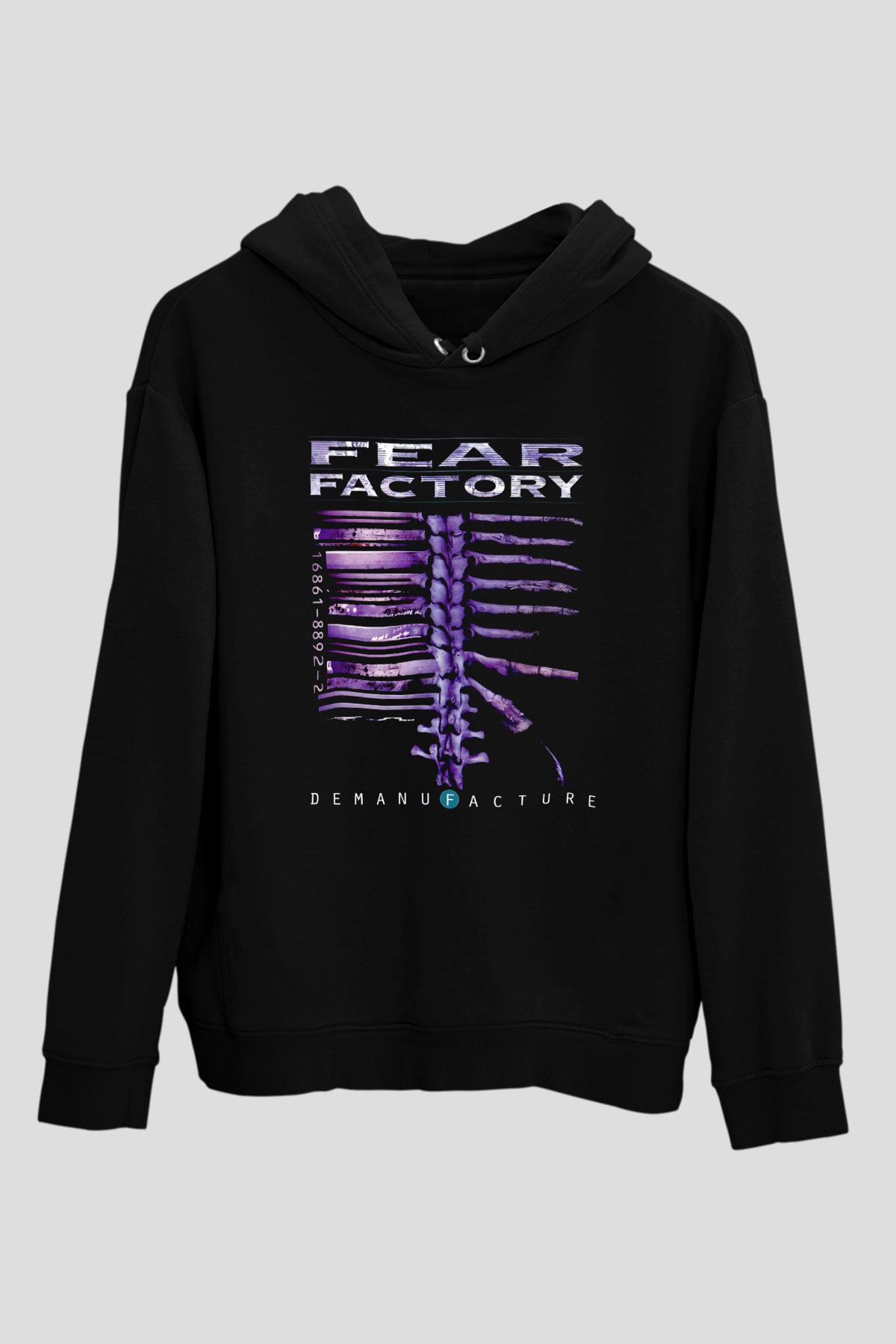 Fear Factory Siyah Unisex Kapüşonlu Sweatshirt
