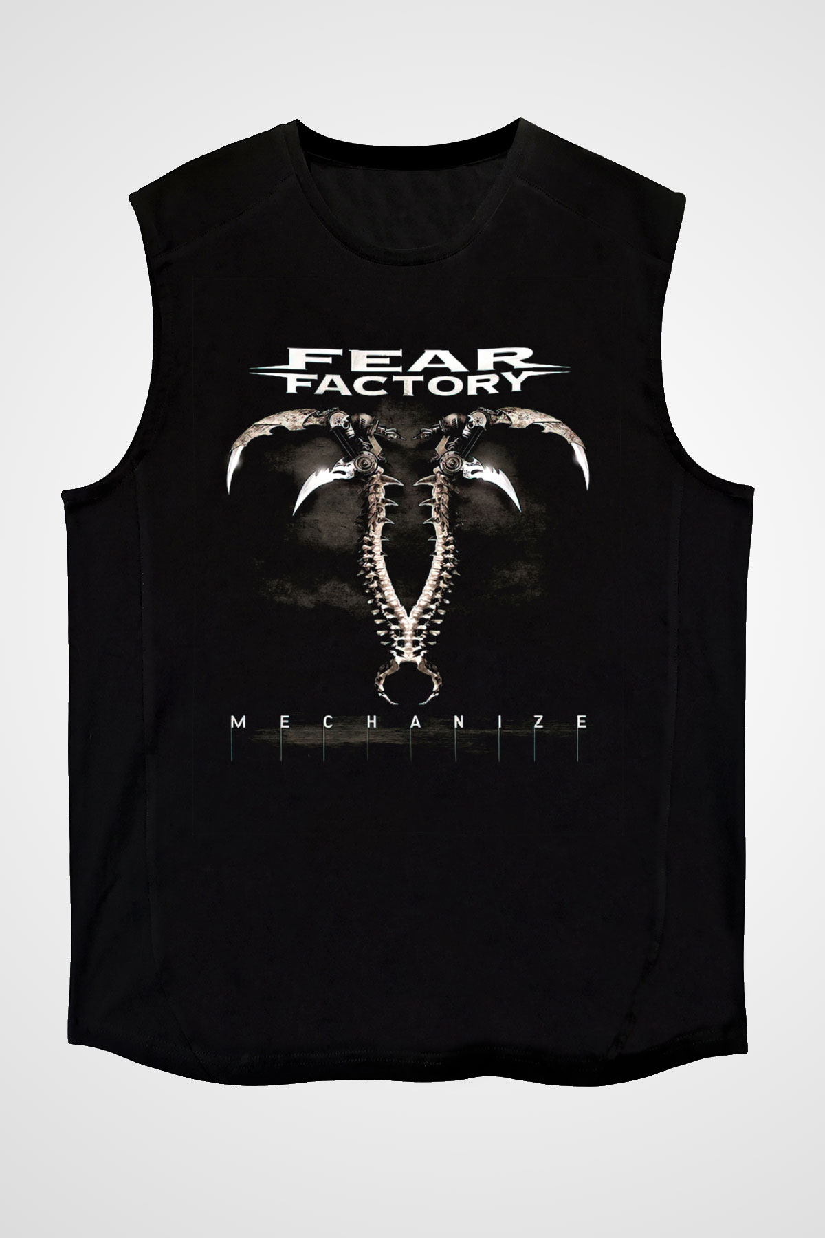 Fear Factory Siyah Unisex Kolsuz Tişört