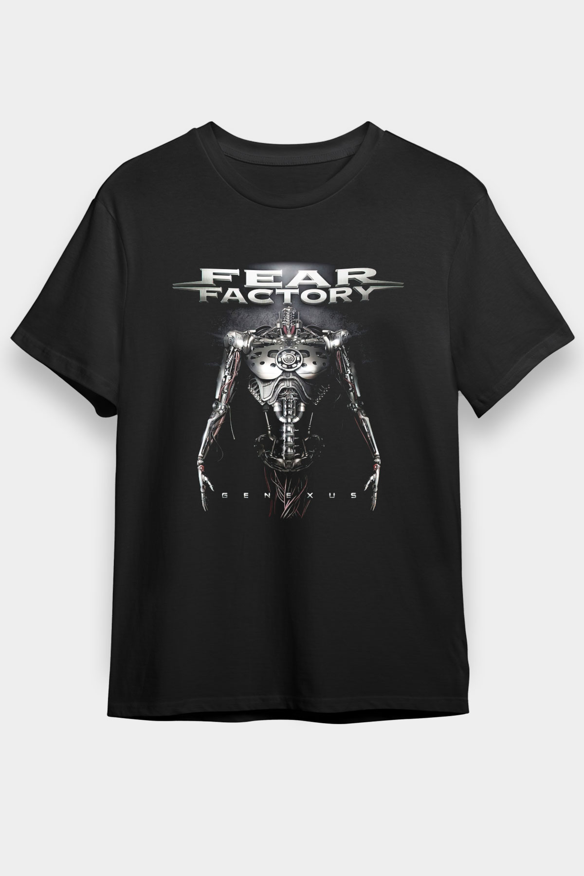 Fear Factory Siyah Unisex Tişört T-Shirt - TişörtFabrikası