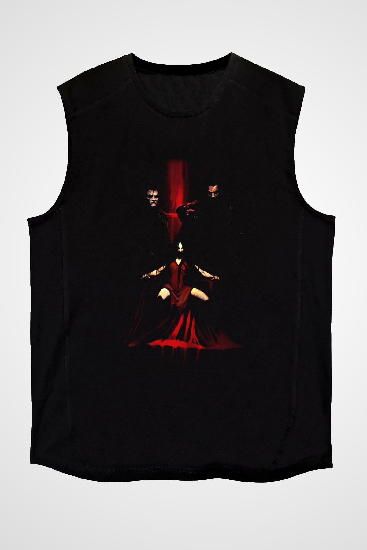 Fear Siyah Unisex Kolsuz Tişört