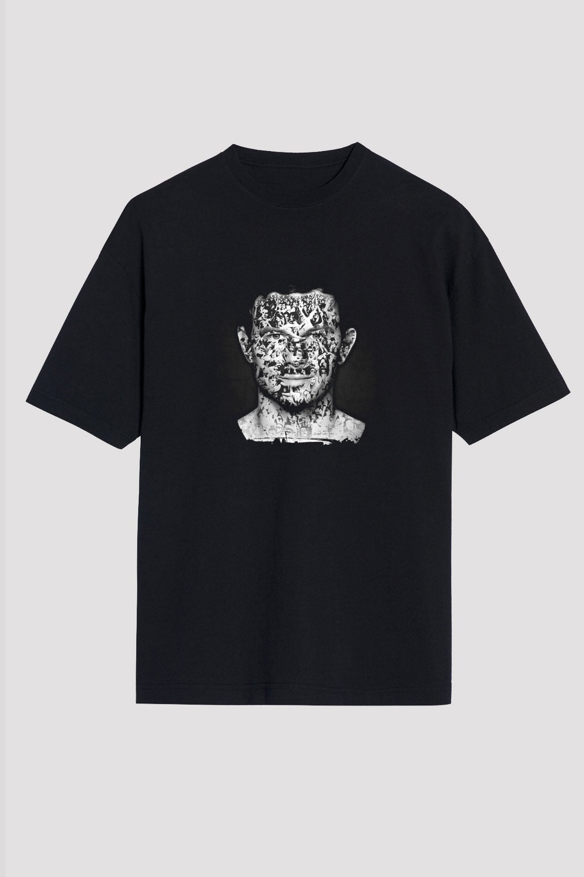 Fedde Le Grand Baskılı Unisex Oversize Siyah Tişört