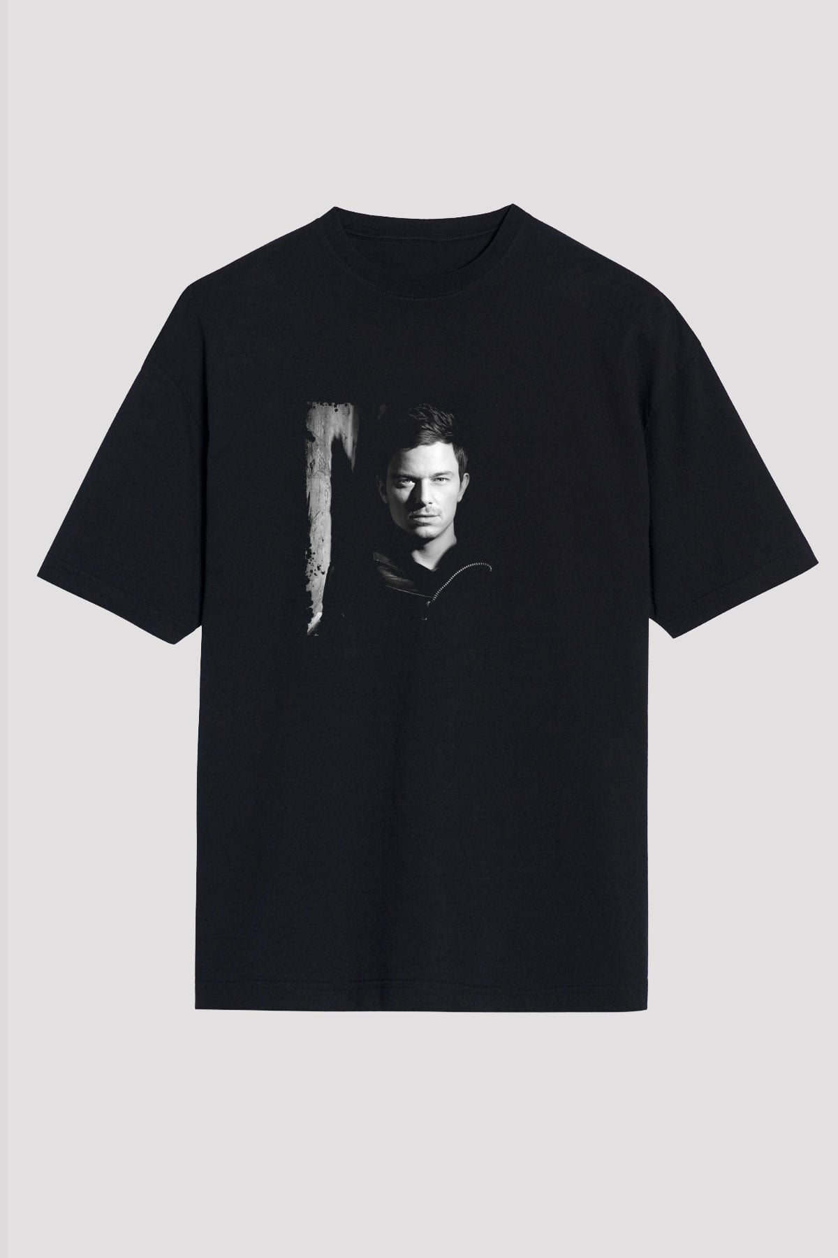 Fedde Le Grand Baskılı Unisex Oversize Siyah Tişört