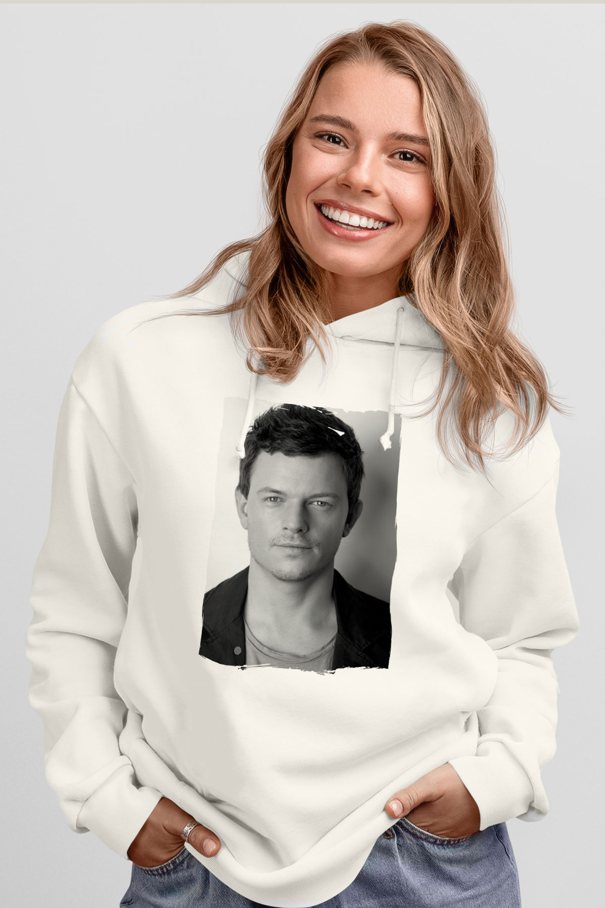 Fedde Le Grand Beyaz Unisex Kapüşonlu Sweatshirt