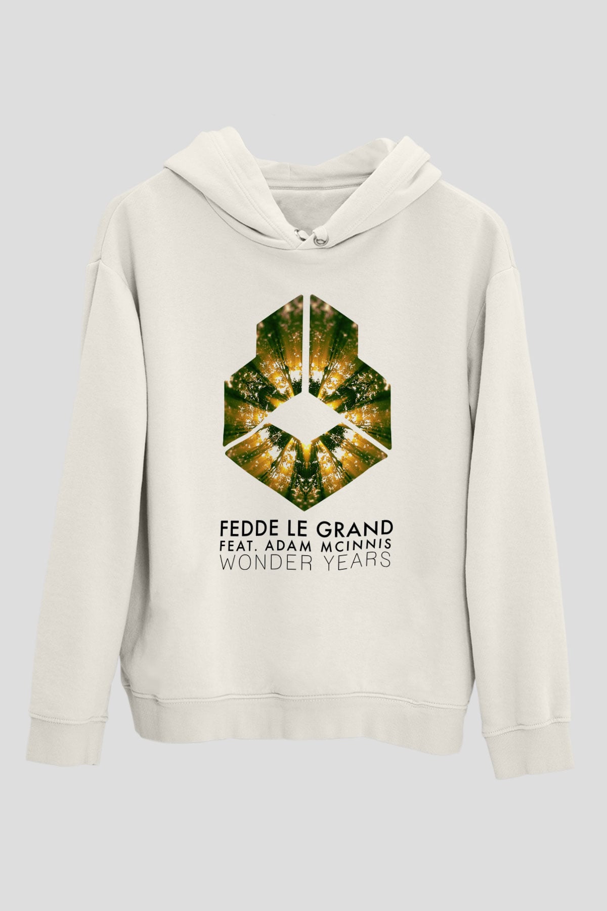 Fedde Le Grand Beyaz Unisex Kapüşonlu Sweatshirt
