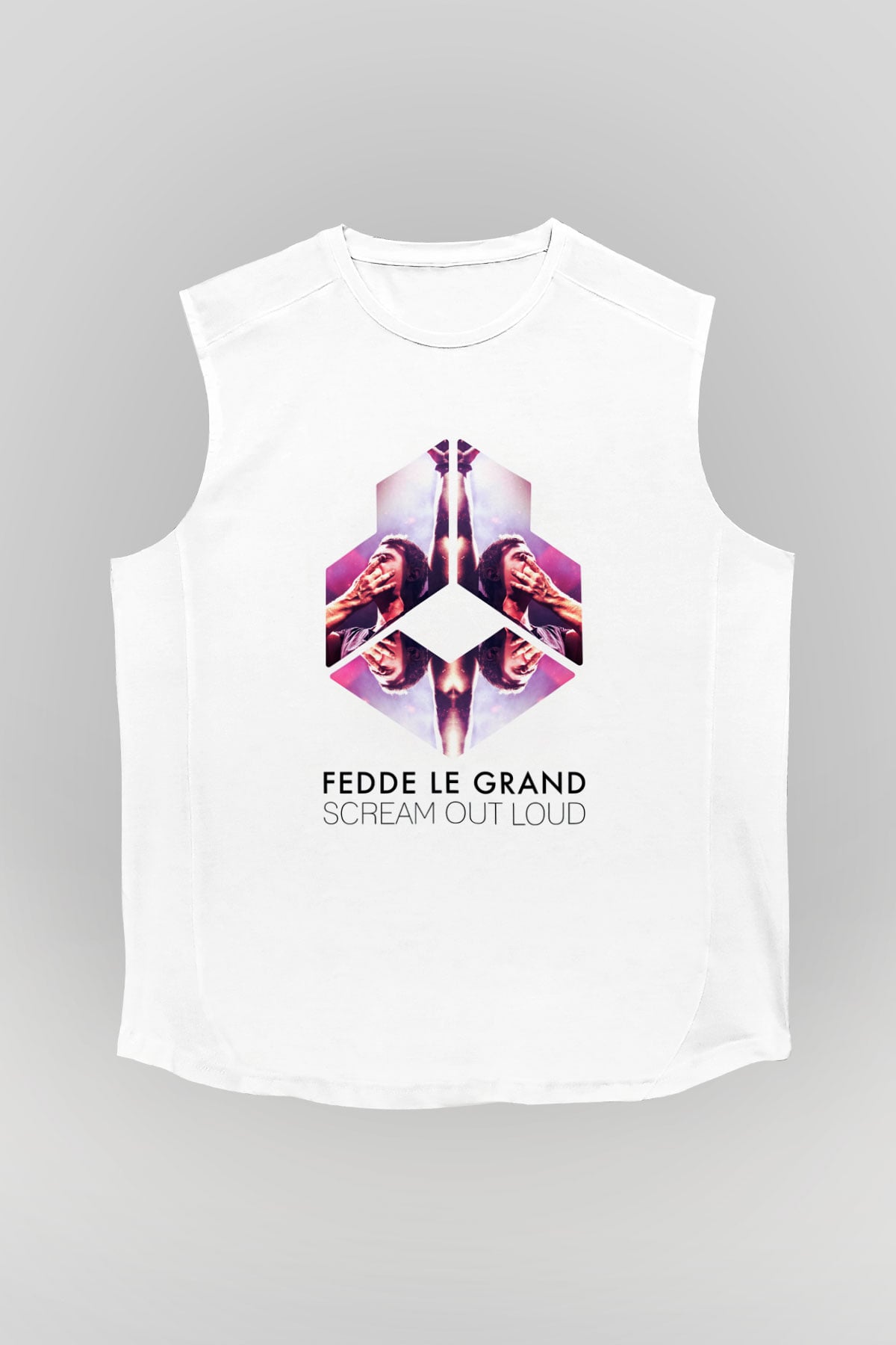 Fedde Le Grand Beyaz Unisex Kolsuz Tişört