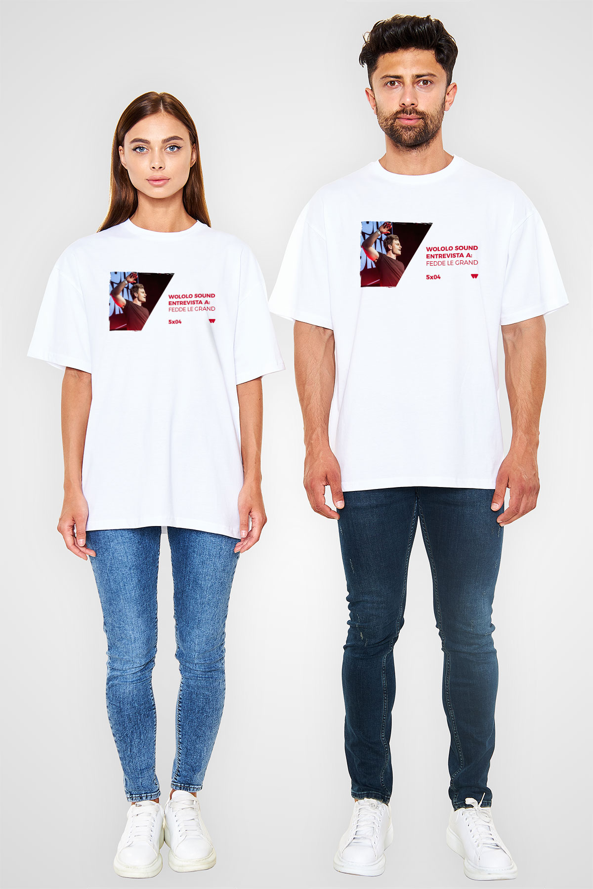 Fedde Le Grand Beyaz Unisex Tişört T-Shirt - TişörtFabrikası