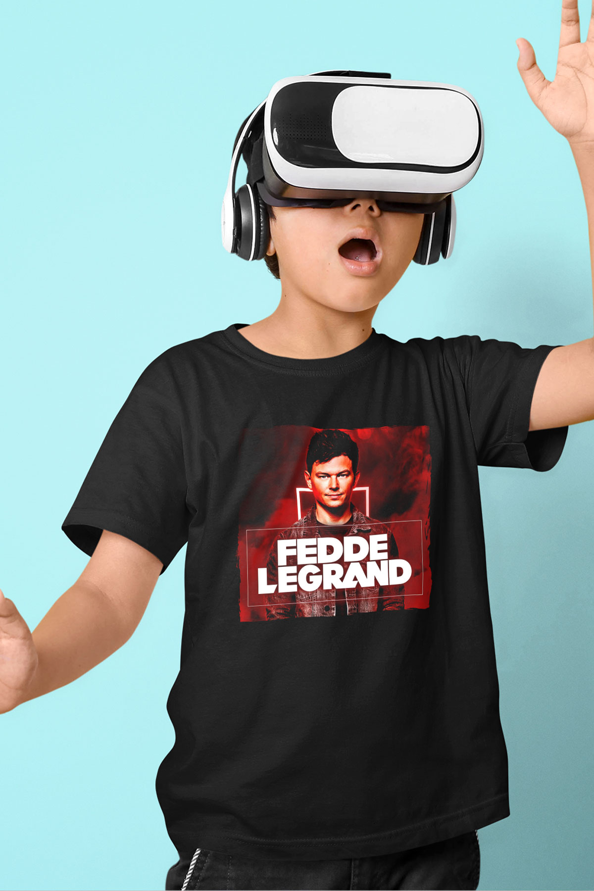 Fedde Le Grand Siyah Unisex Çocuk Tişört