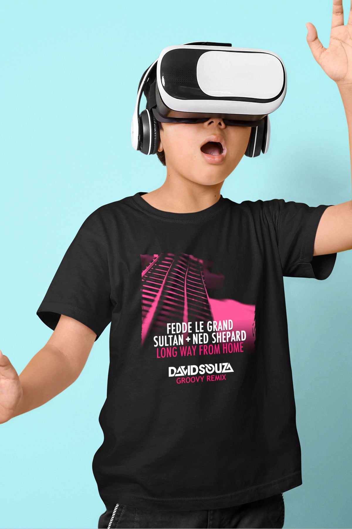 Fedde Le Grand Siyah Unisex Çocuk Tişört