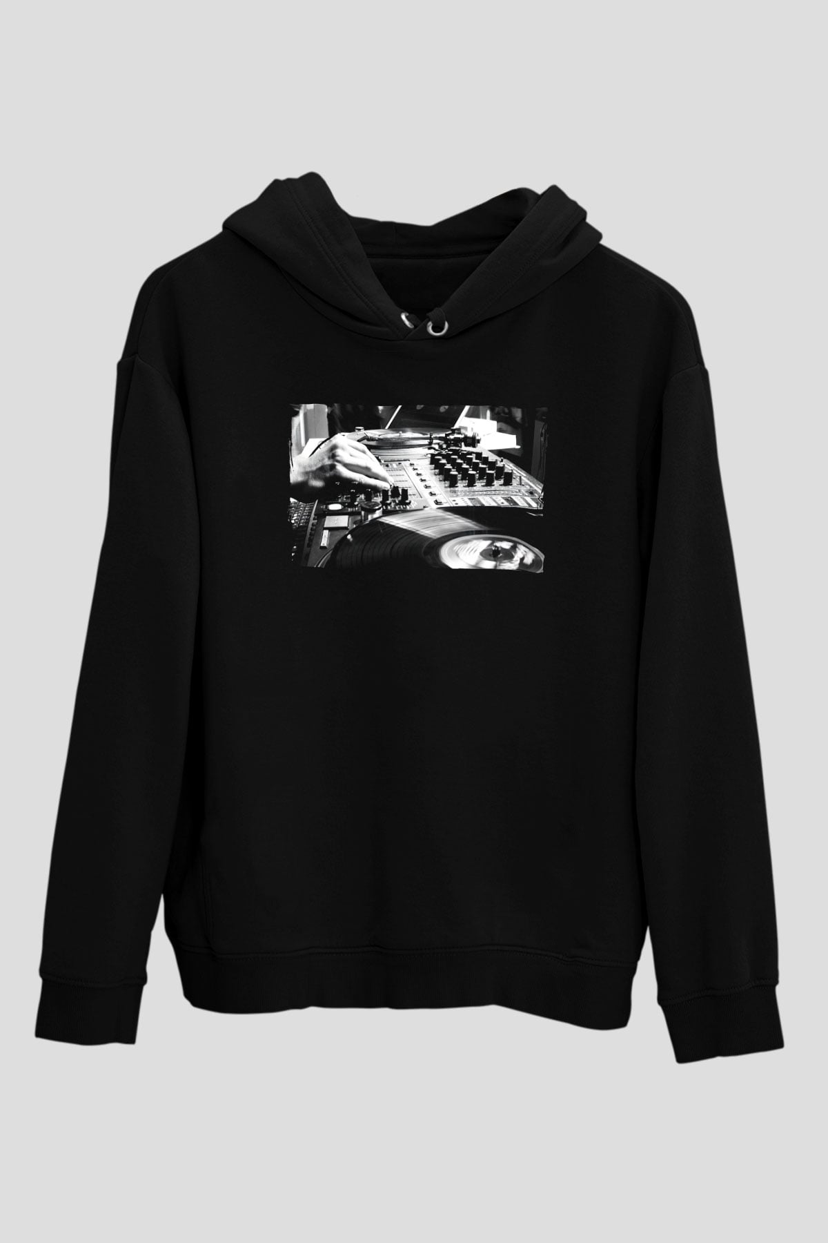 Fedde Le Grand Siyah Unisex Kapüşonlu Sweatshirt