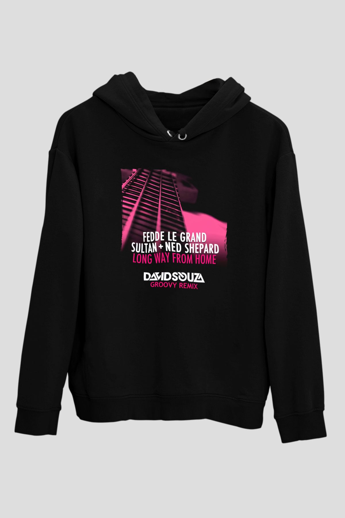 Fedde Le Grand Siyah Unisex Kapüşonlu Sweatshirt