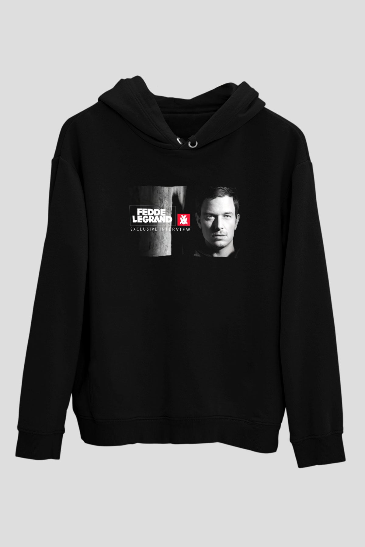 Fedde Le Grand Siyah Unisex Kapüşonlu Sweatshirt
