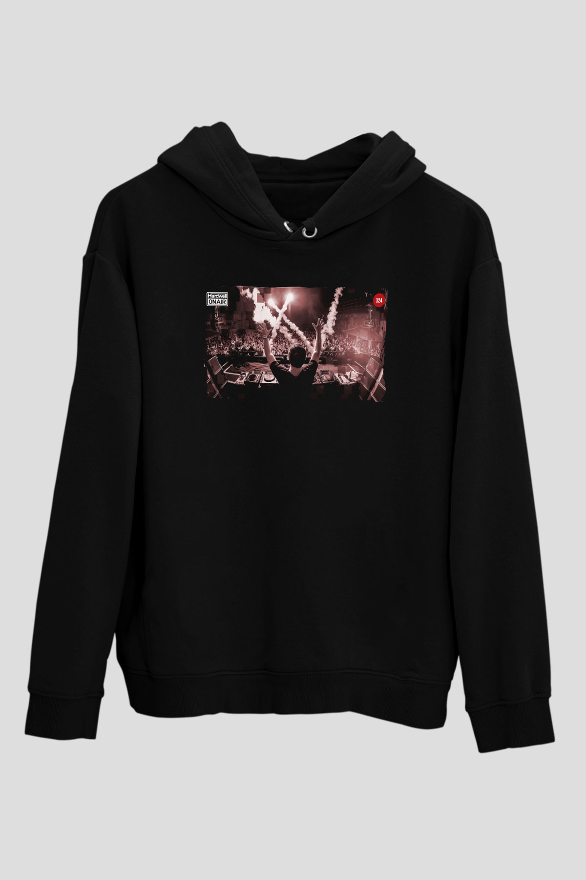 Fedde Le Grand Siyah Unisex Kapüşonlu Sweatshirt