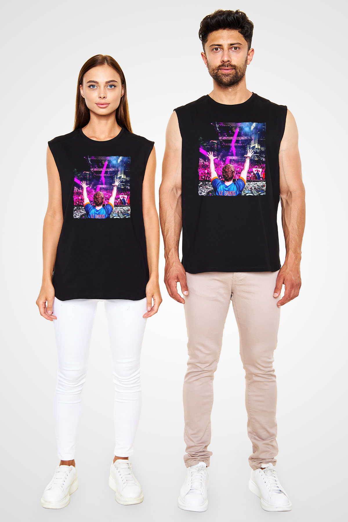 Fedde Le Grand Siyah Unisex Kolsuz Tişört