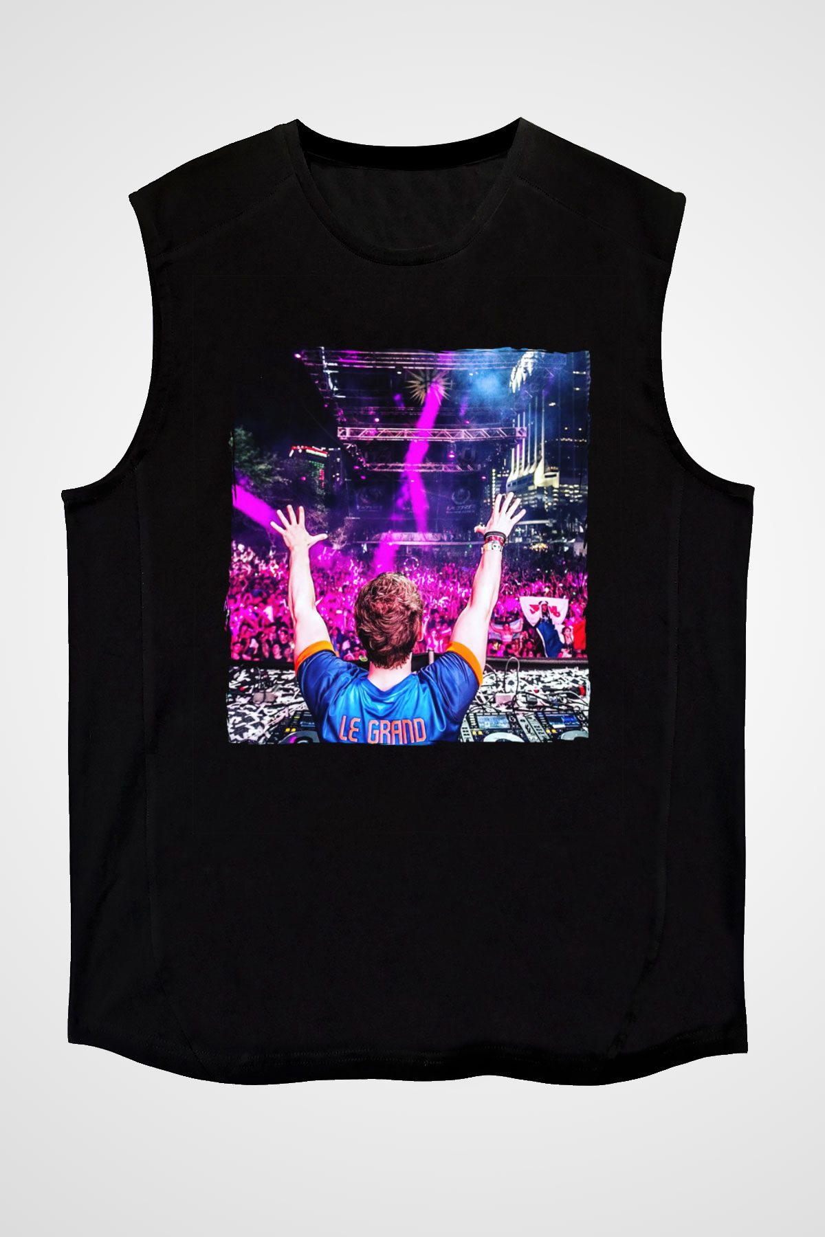 Fedde Le Grand Siyah Unisex Kolsuz Tişört