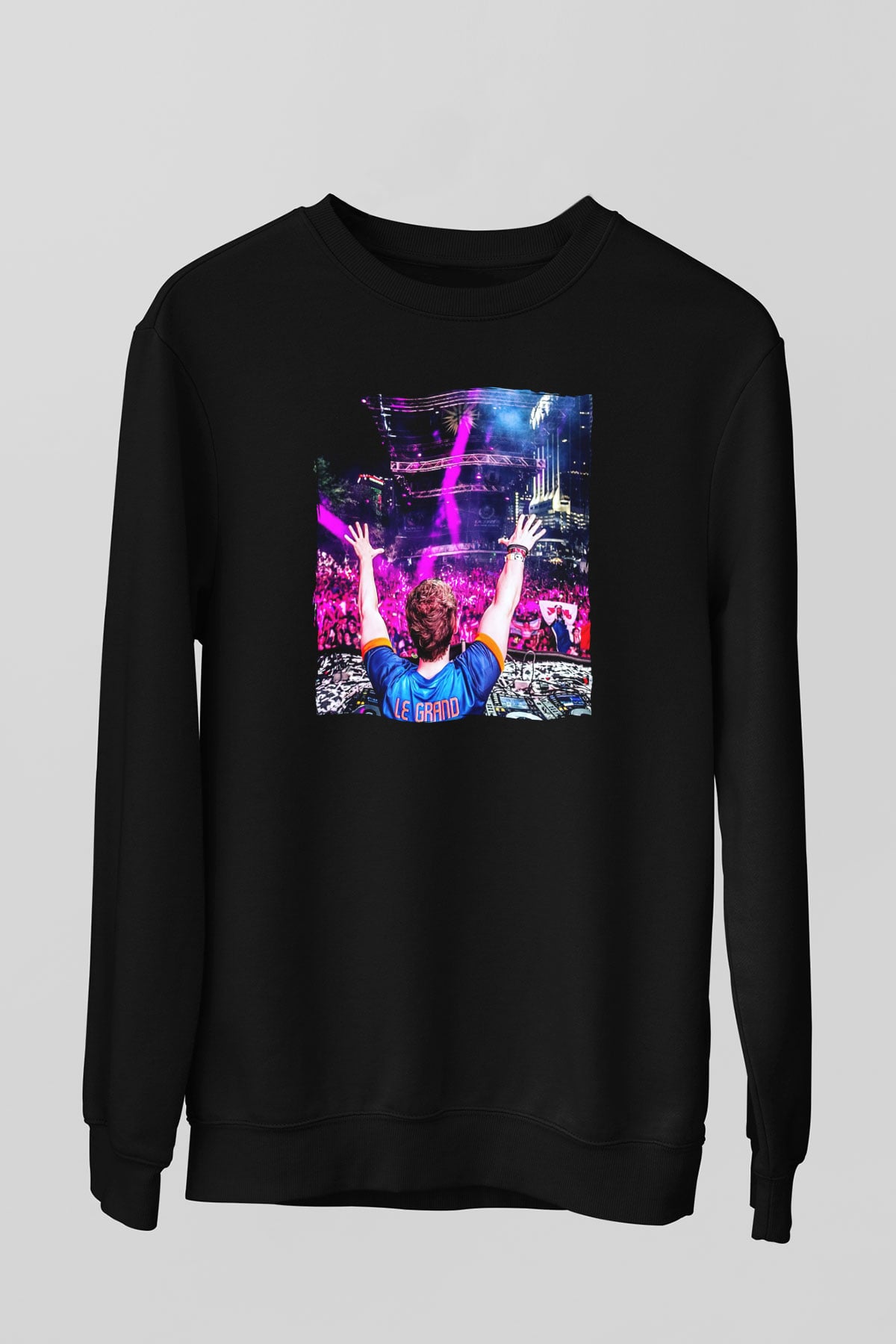 Fedde Le Grand Siyah Unisex Sweatshirt