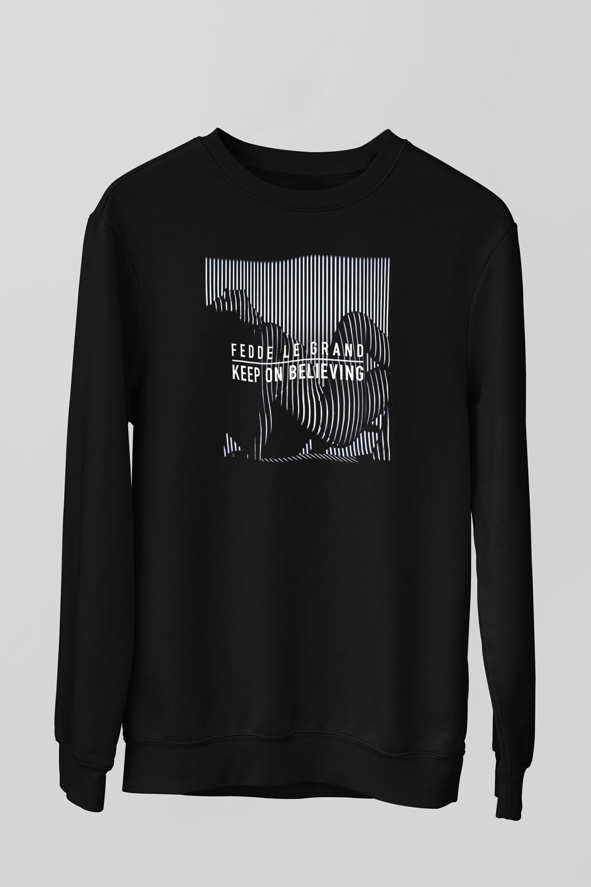 Fedde Le Grand Siyah Unisex Sweatshirt