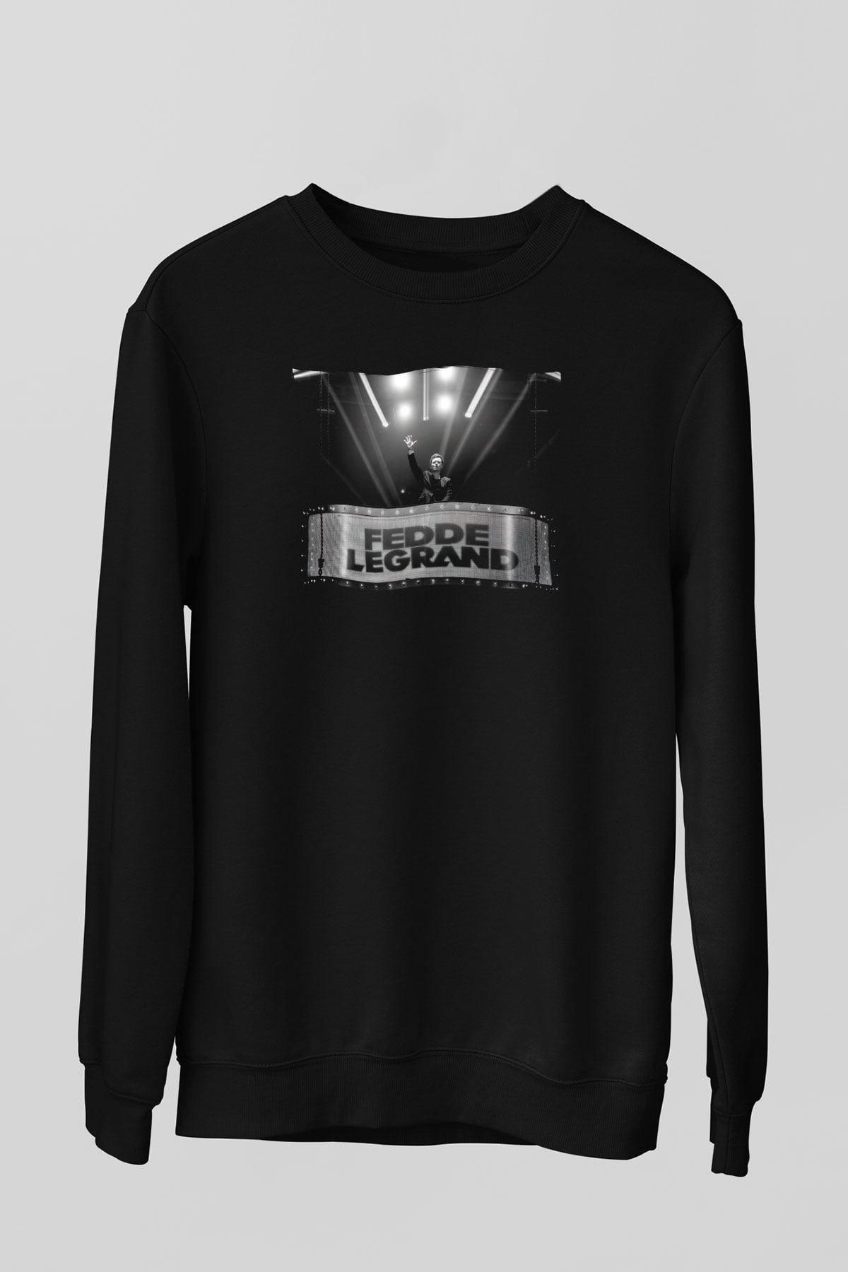 Fedde Le Grand Siyah Unisex Sweatshirt