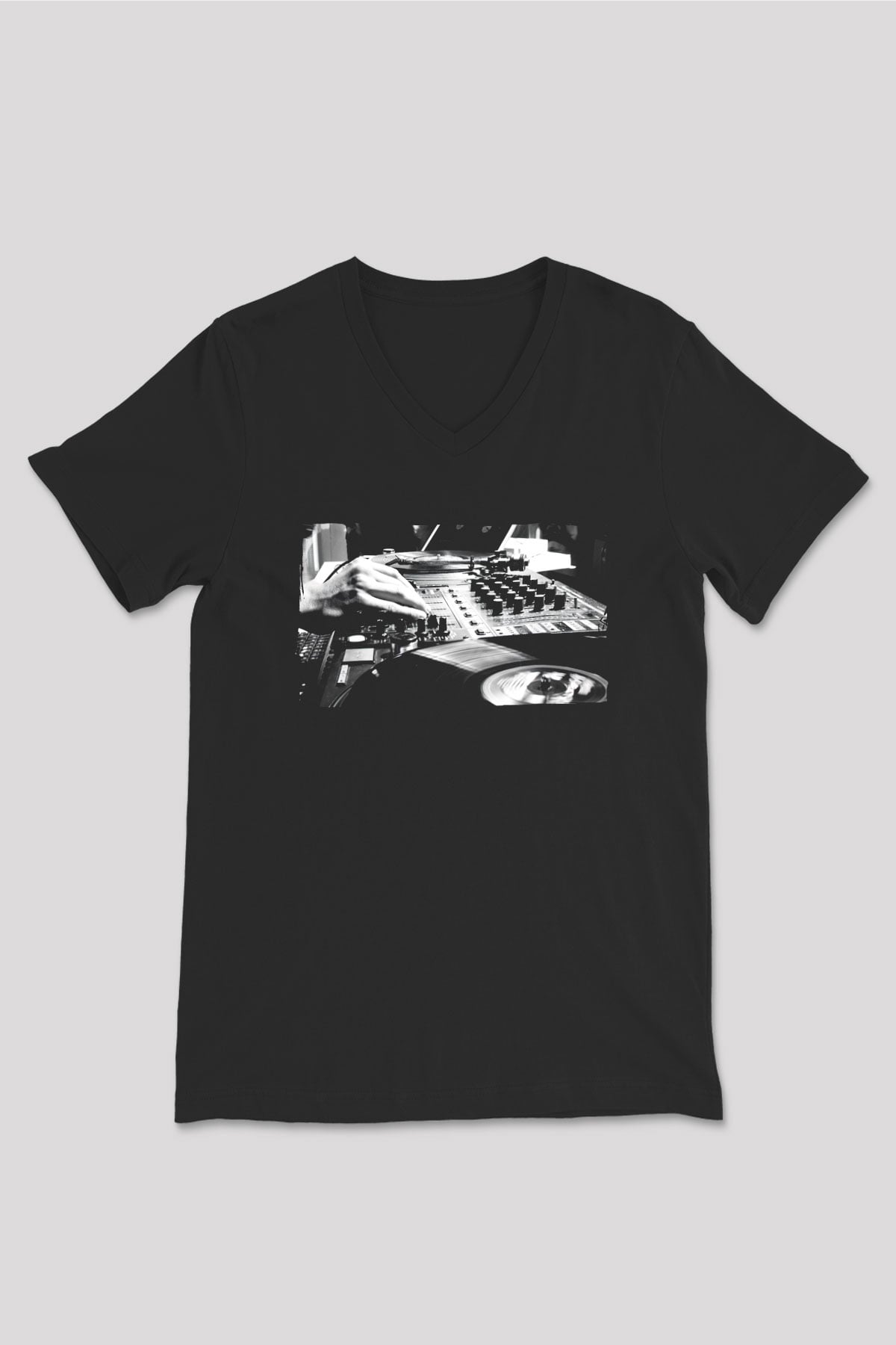Fedde Le Grand Siyah Unisex V Yaka Tişört