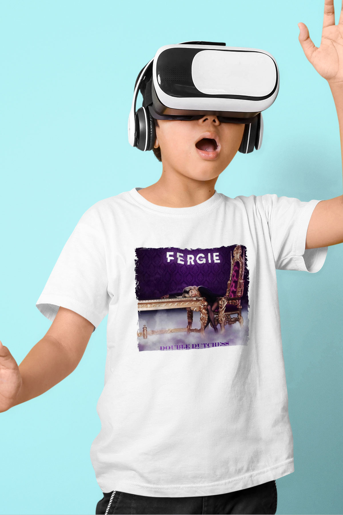 Fergie Beyaz Unisex Çocuk Tişört