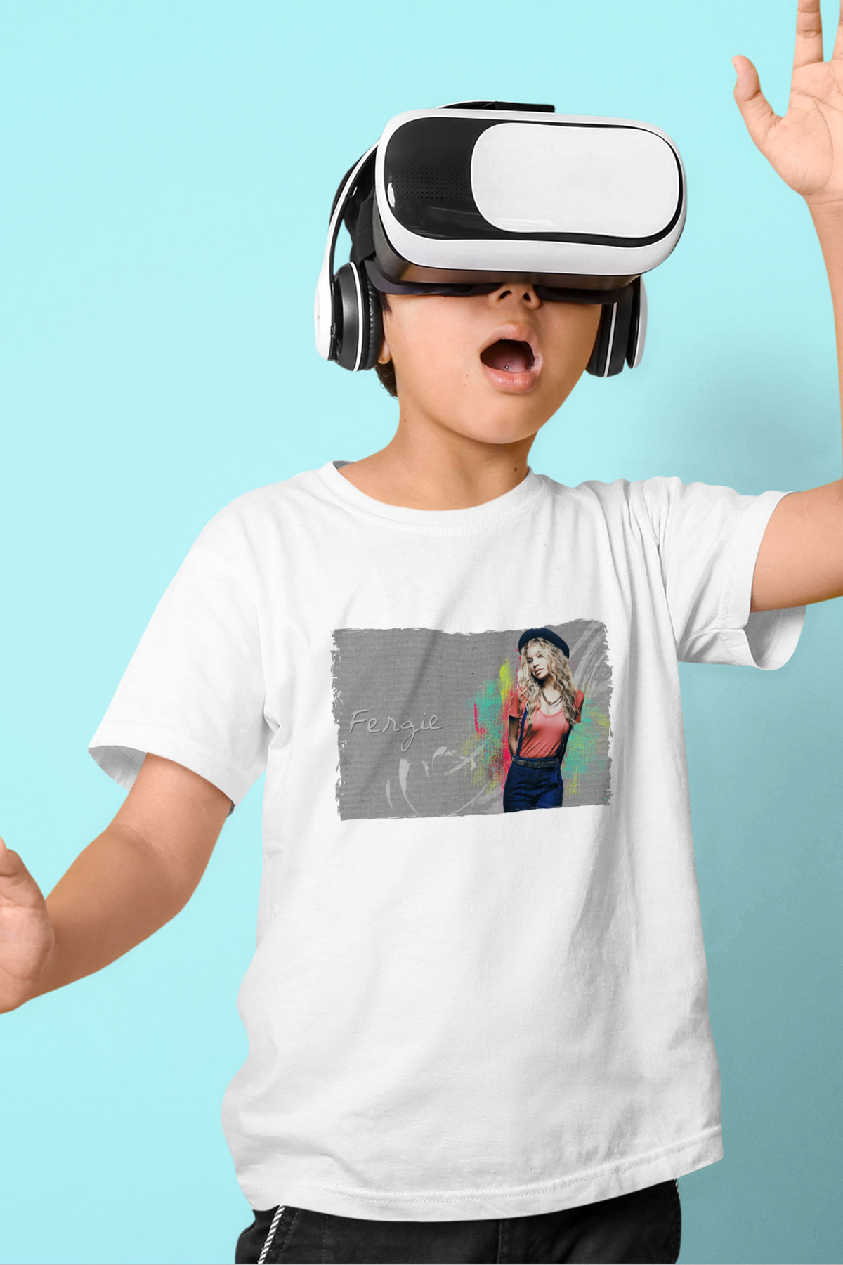 Fergie Beyaz Unisex Çocuk Tişört