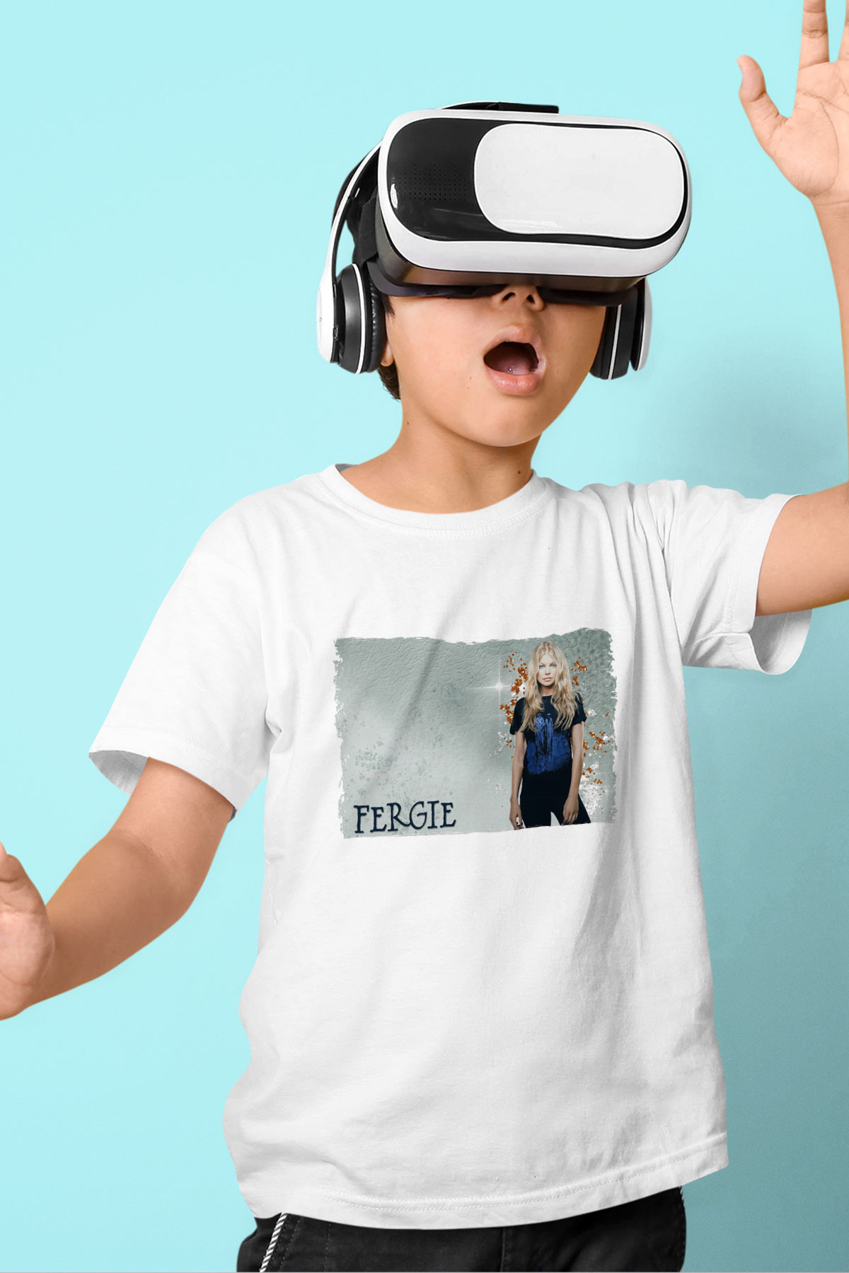 Fergie Beyaz Unisex Çocuk Tişört