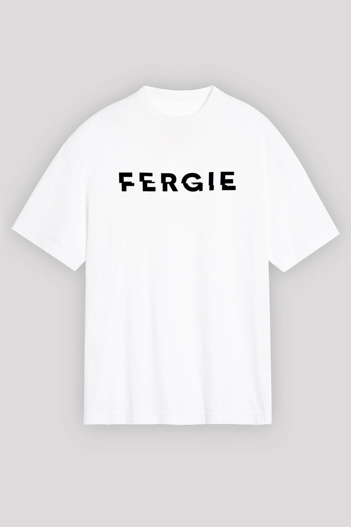 Fergie Beyaz Unisex Tişört T-Shirt - TişörtFabrikası