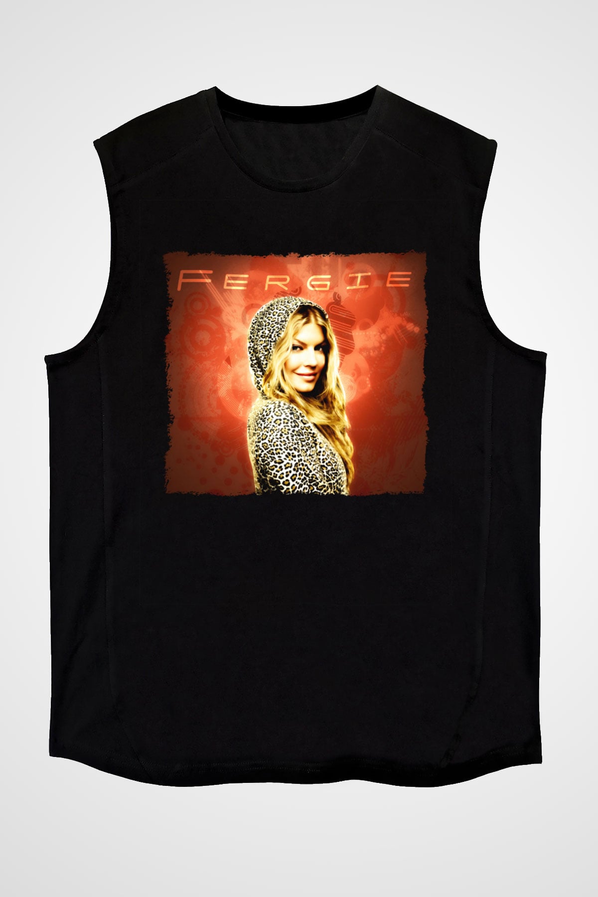 Fergie Siyah Unisex Kolsuz Tişört
