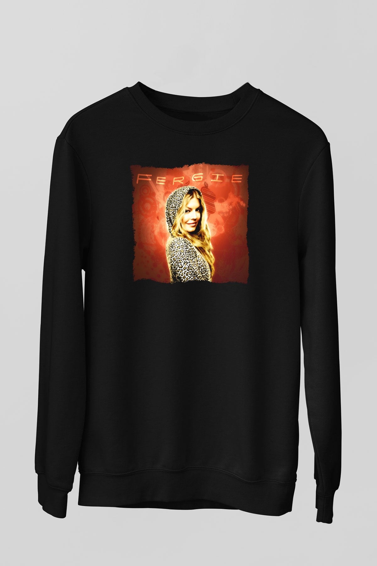 Fergie Siyah Unisex Sweatshirt