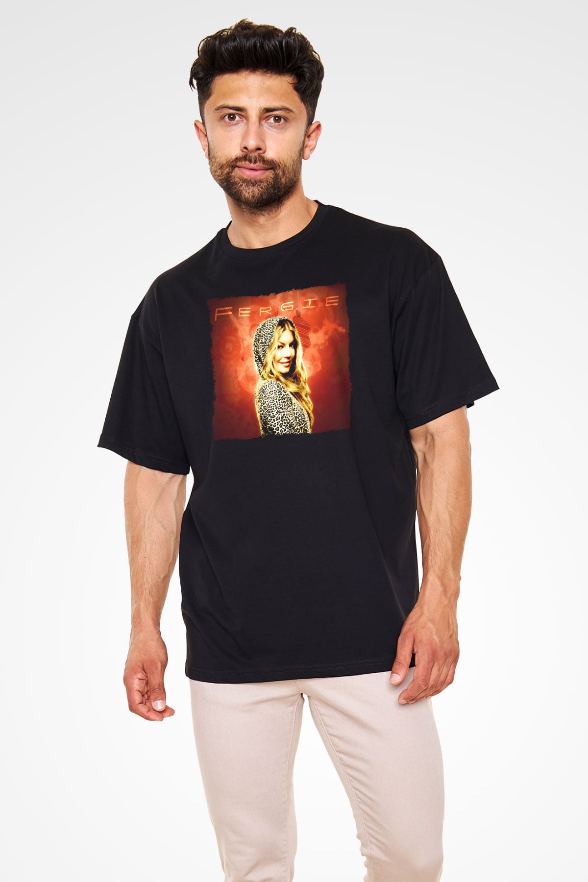 Fergie Siyah Unisex Tişört T-Shirt - TişörtFabrikası