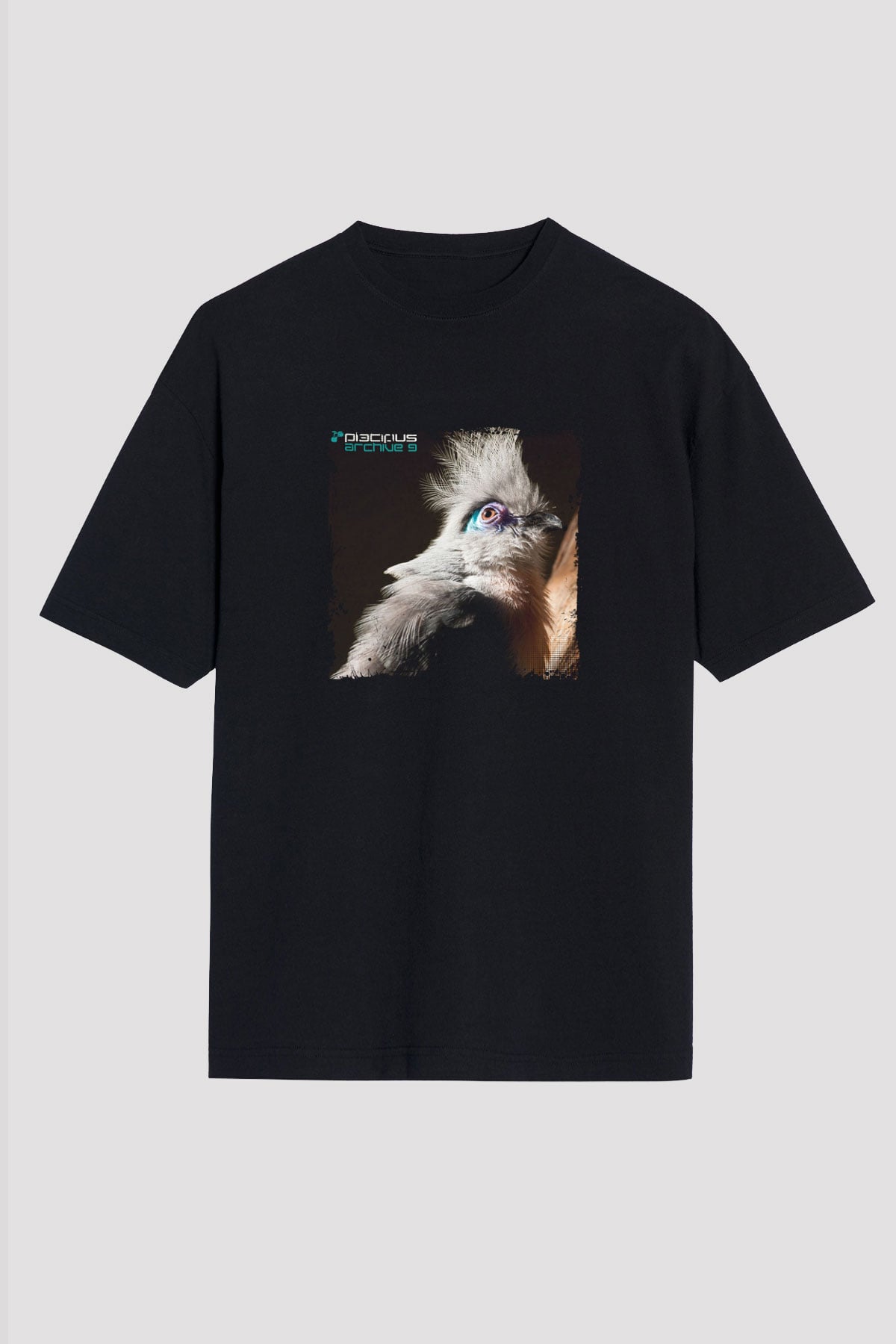 Ferry Corsten Baskılı Unisex Oversize Siyah Tişört