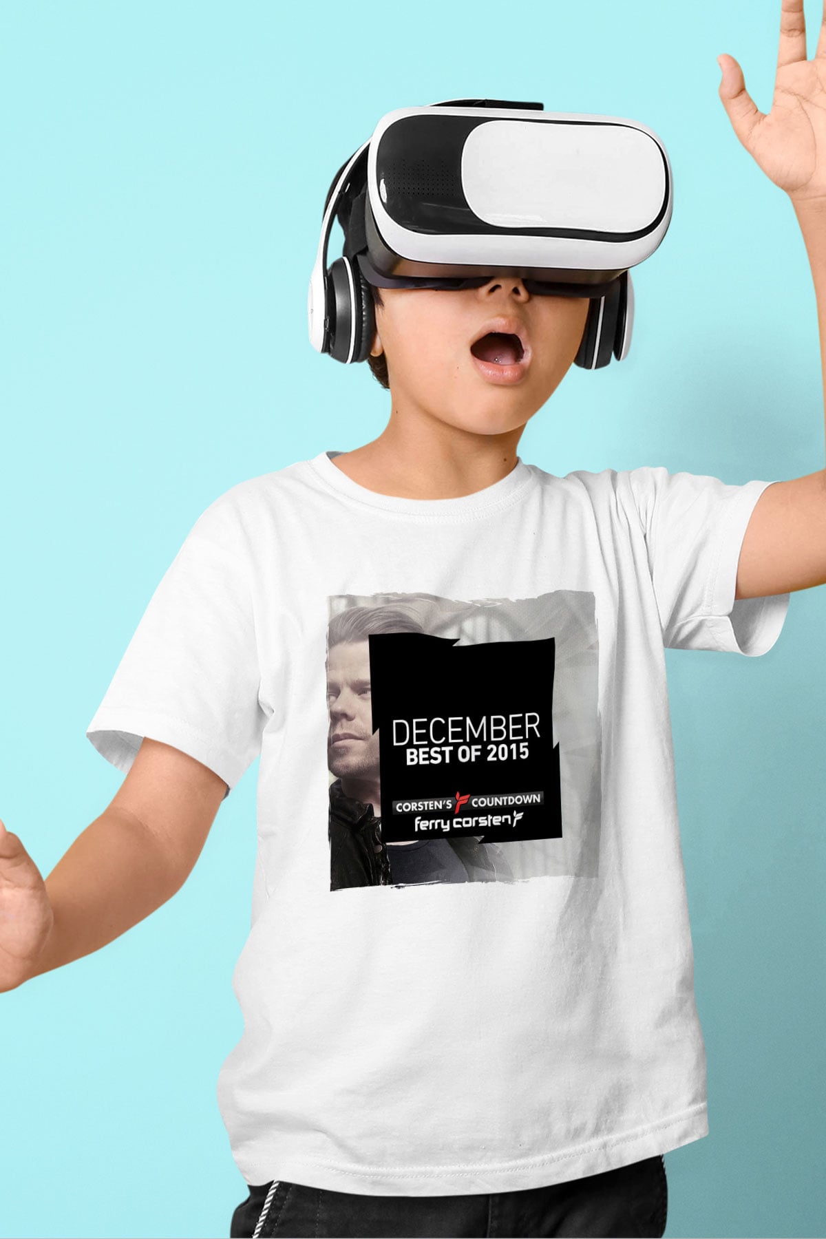 Ferry Corsten Beyaz Unisex Çocuk Tişört