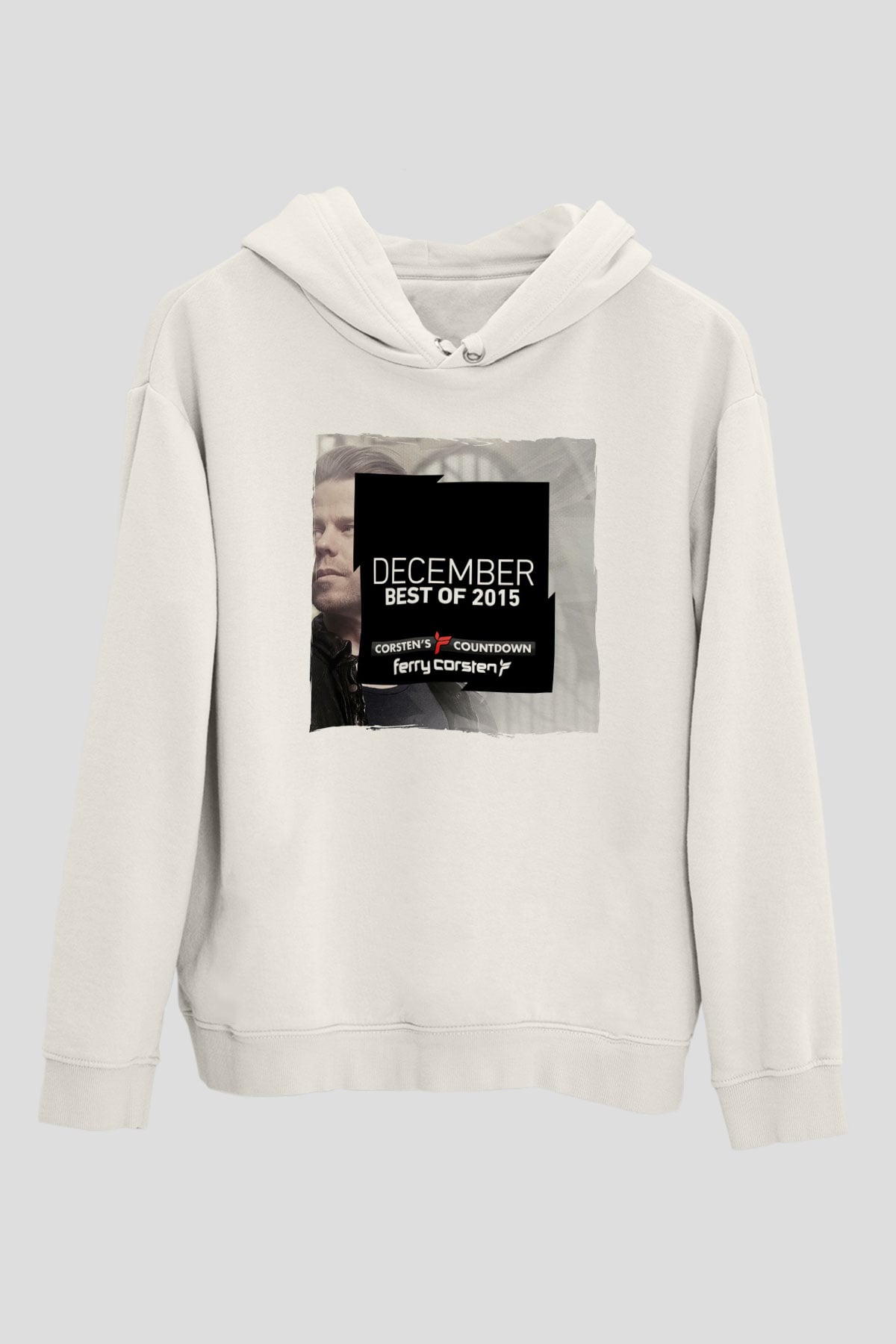 Ferry Corsten Beyaz Unisex Kapüşonlu Sweatshirt