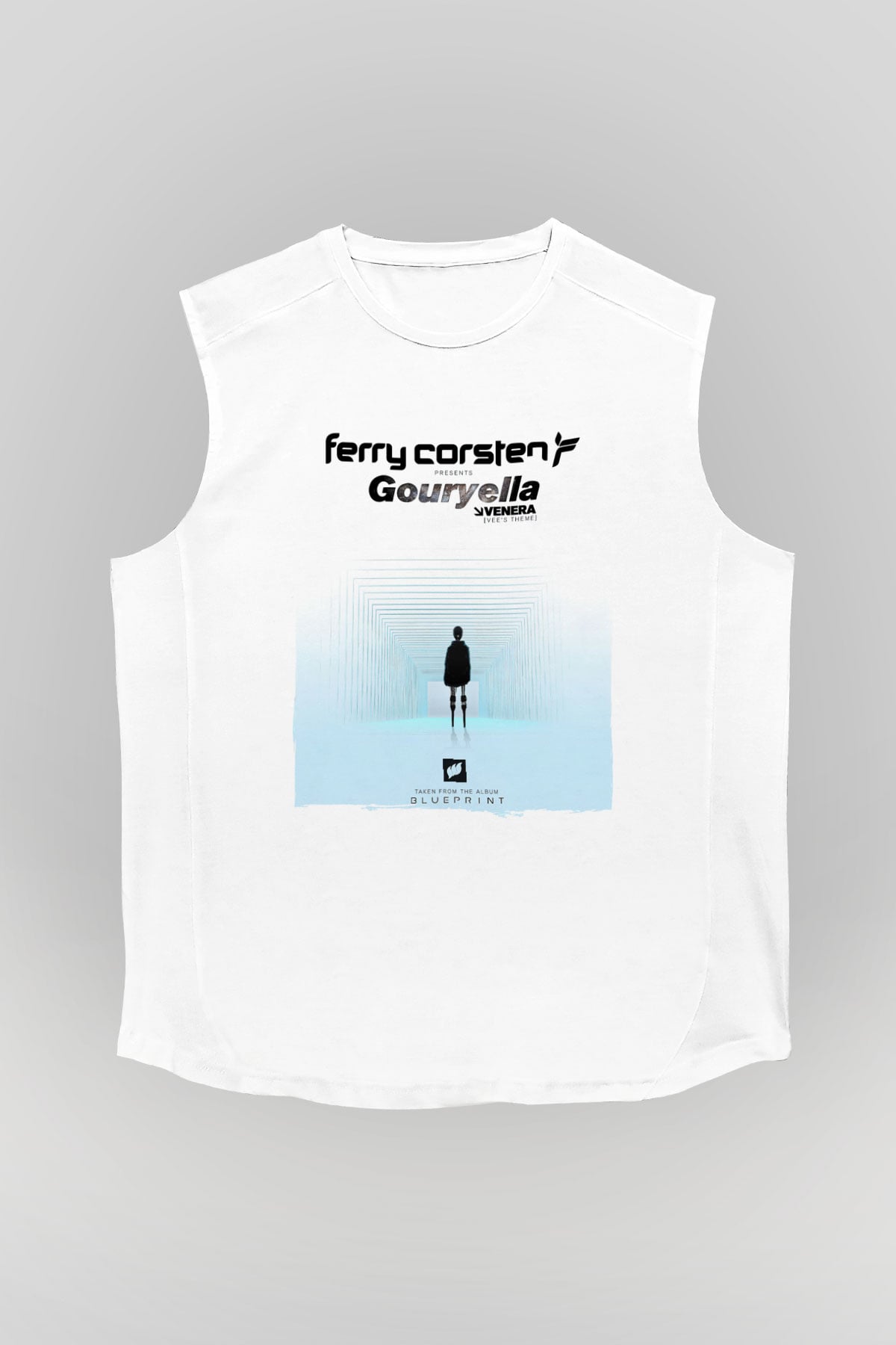 Ferry Corsten Beyaz Unisex Kolsuz Tişört