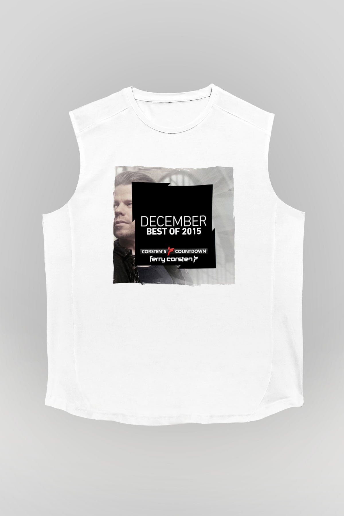 Ferry Corsten Beyaz Unisex Kolsuz Tişört