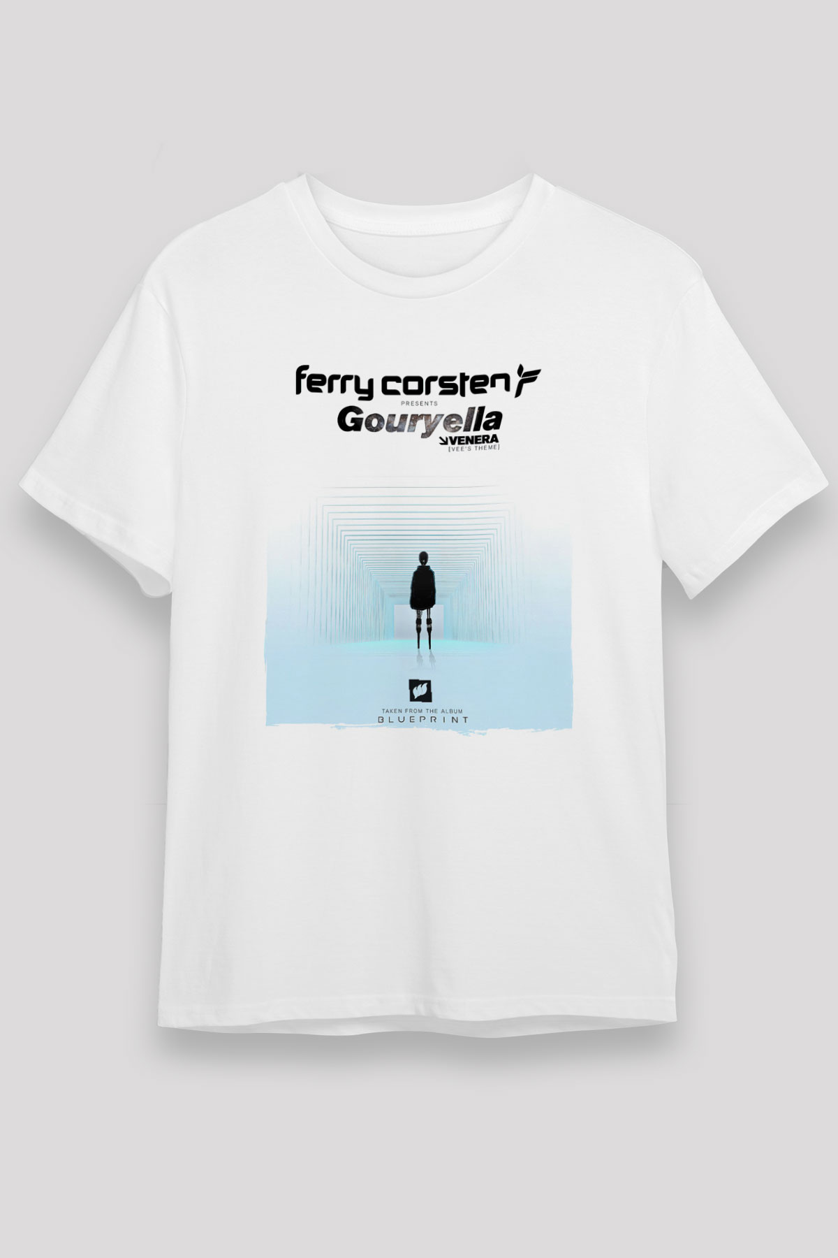 Ferry Corsten Beyaz Unisex Tişört T-Shirt - TişörtFabrikası