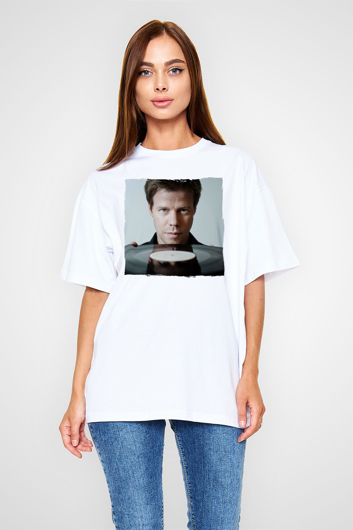 Ferry Corsten Beyaz Unisex Tişört T-Shirt - TişörtFabrikası